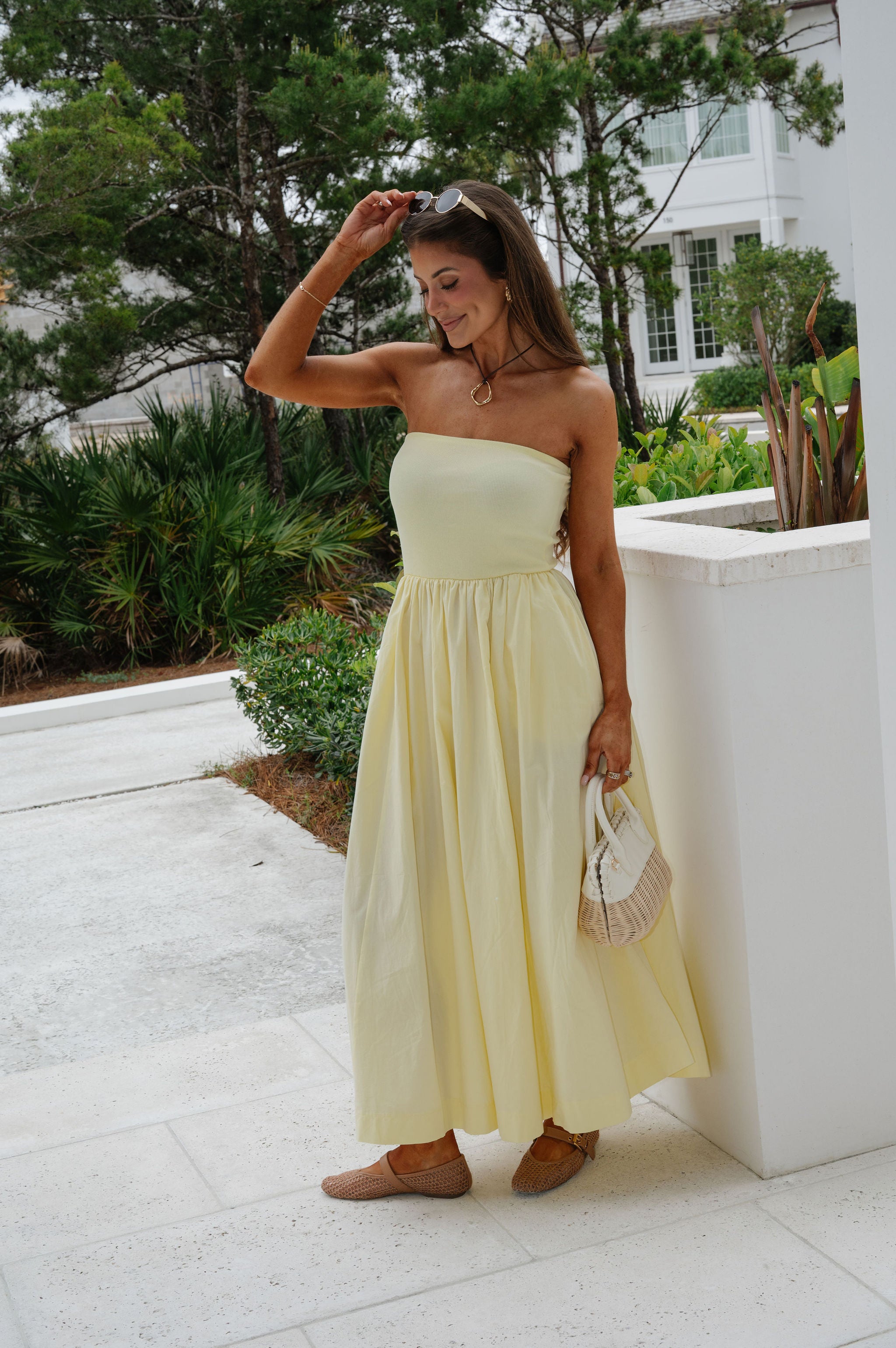Millie Maxi Dress-Pale Yellow