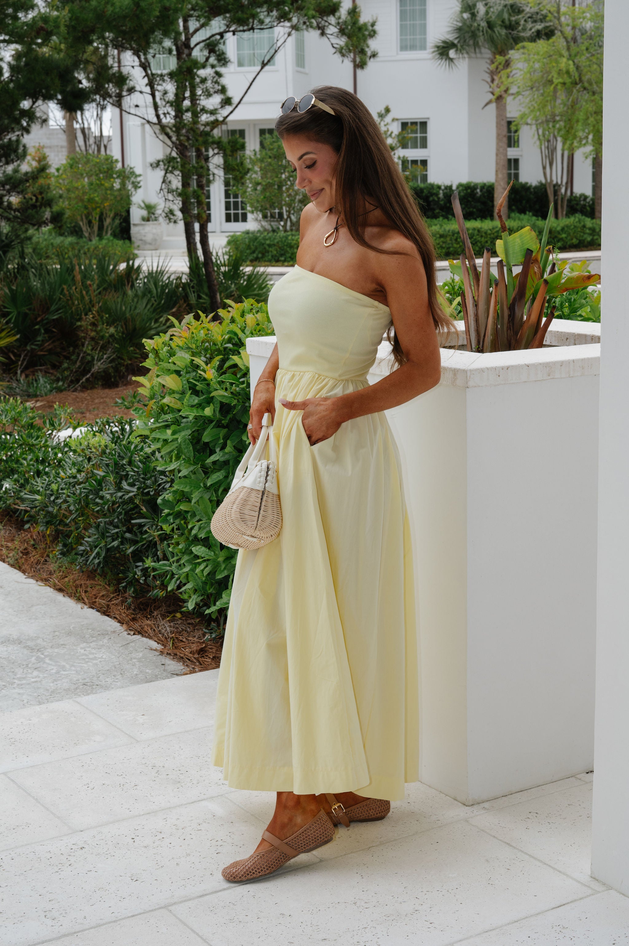 Millie Maxi Dress-Pale Yellow
