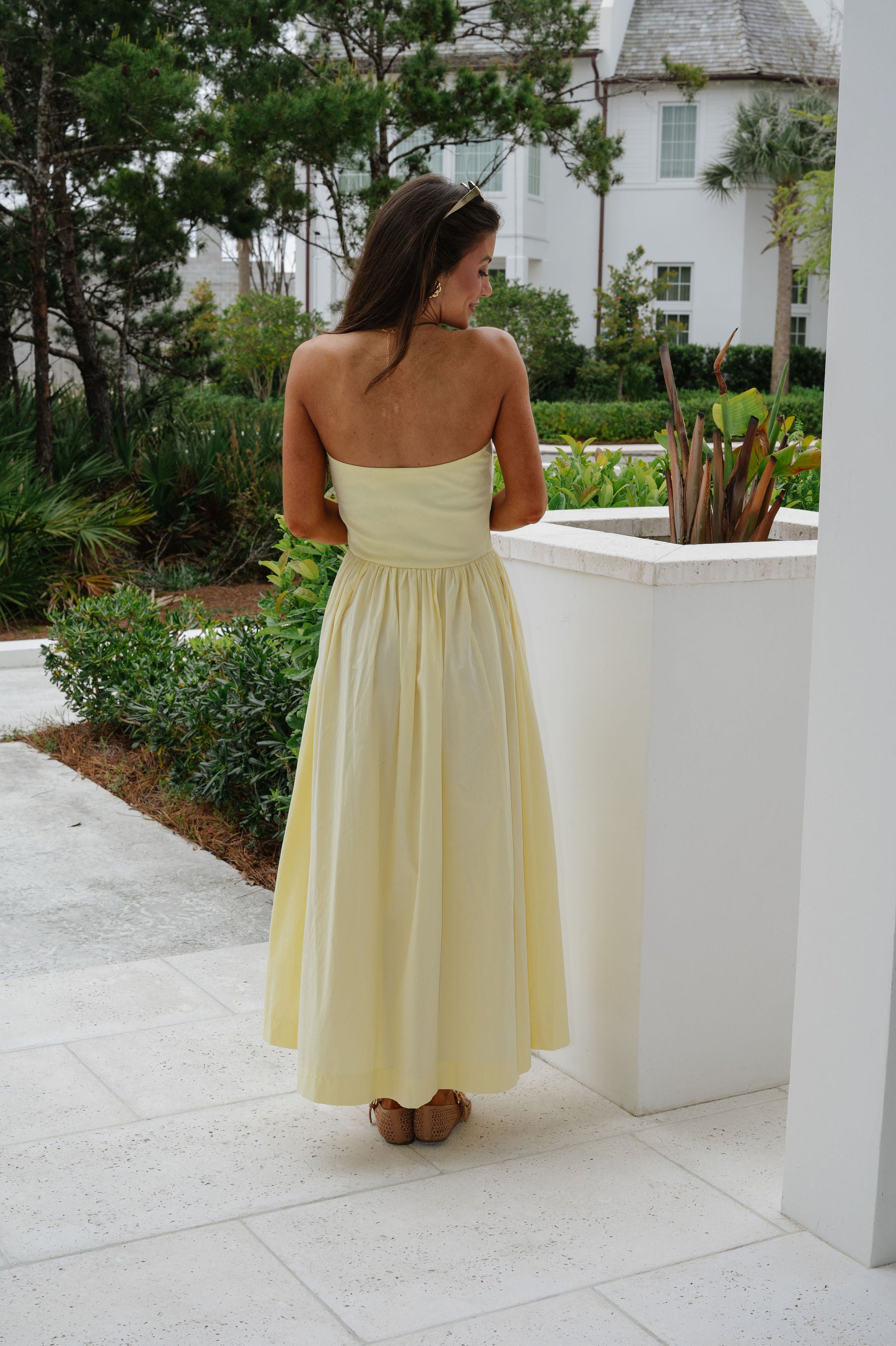 Millie Maxi Dress-Pale Yellow