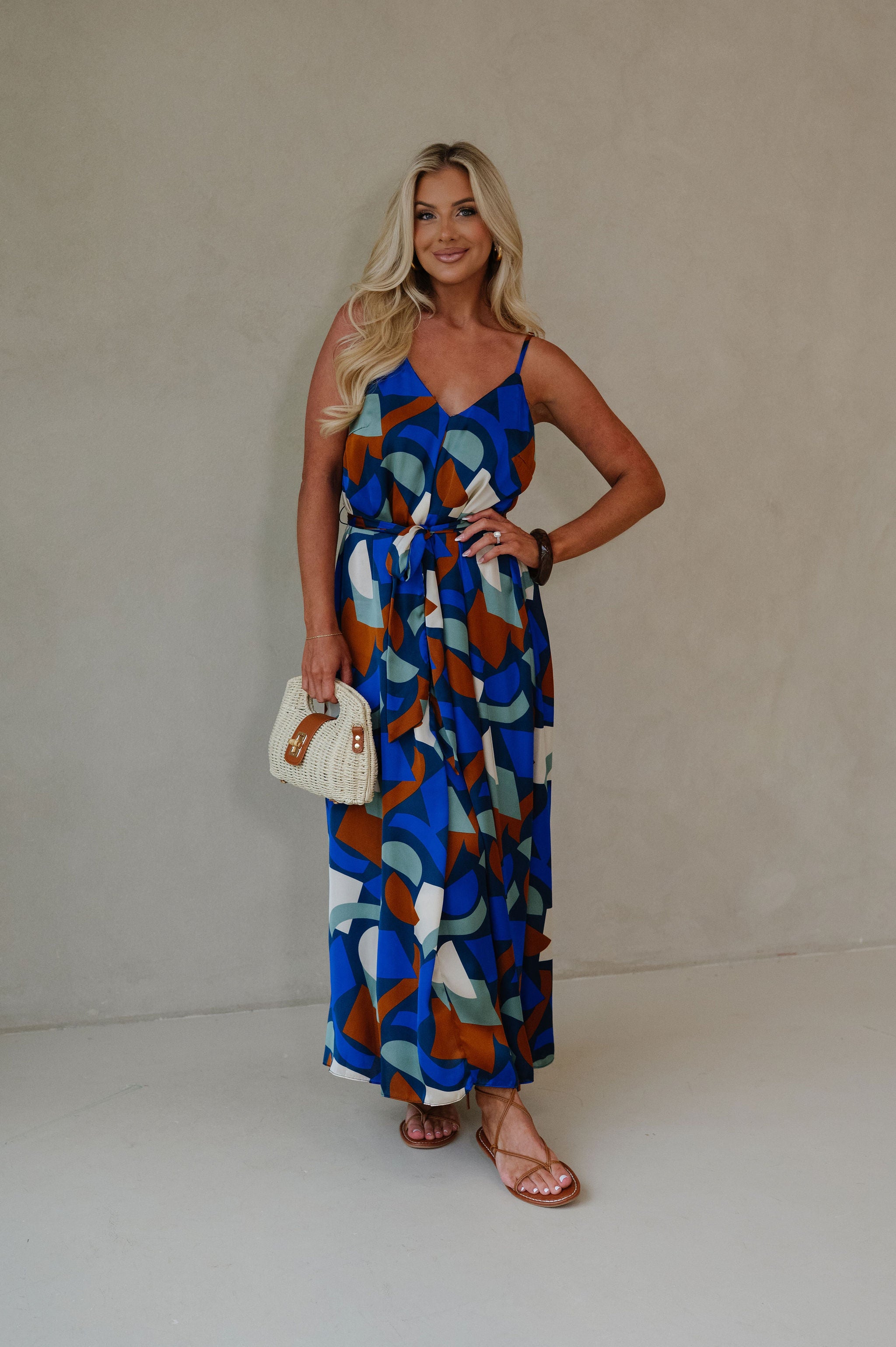 Sullivan Maxi Dress-Blue