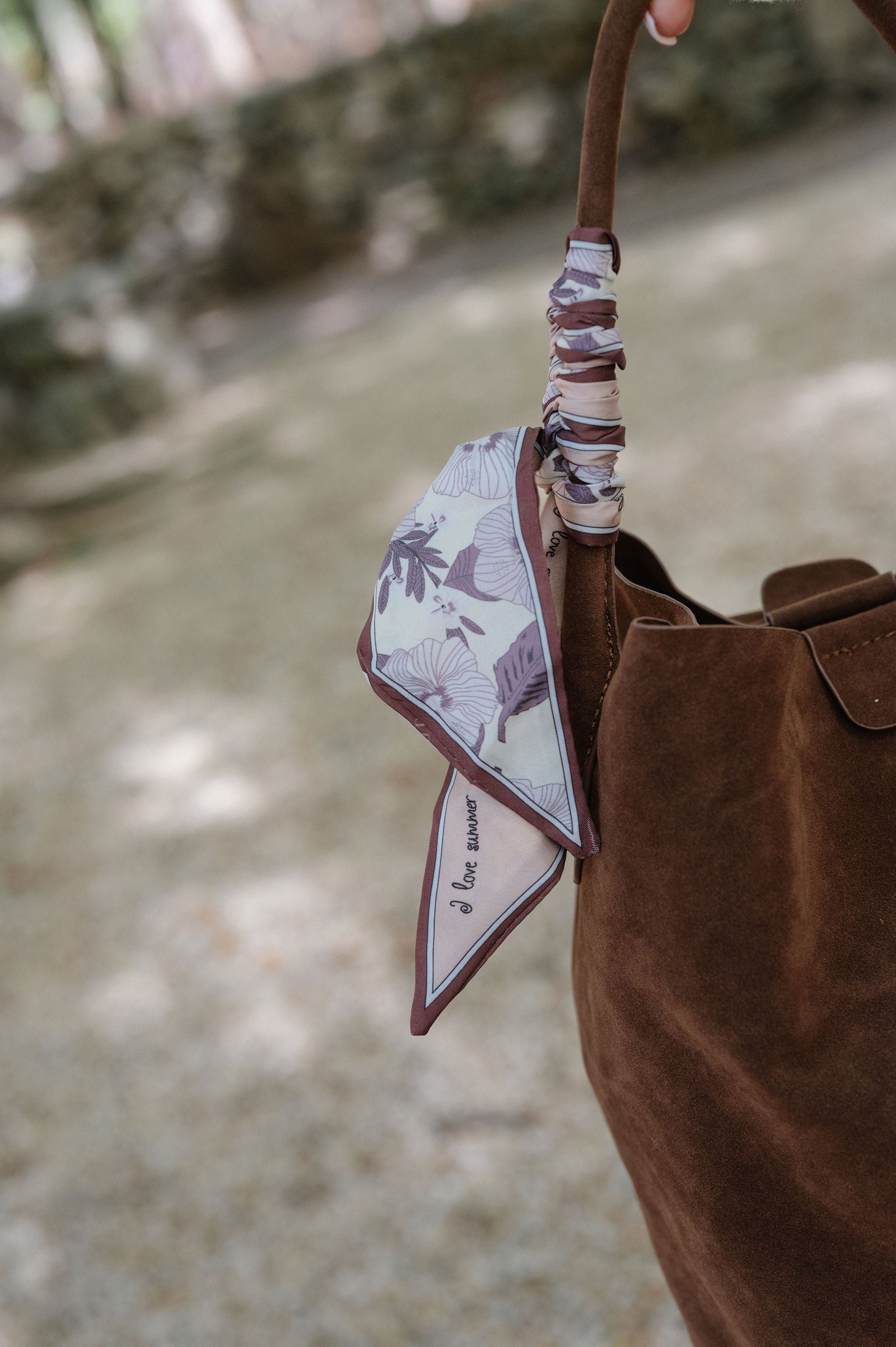 Campbell Suede Bucket Bag-Chocolate