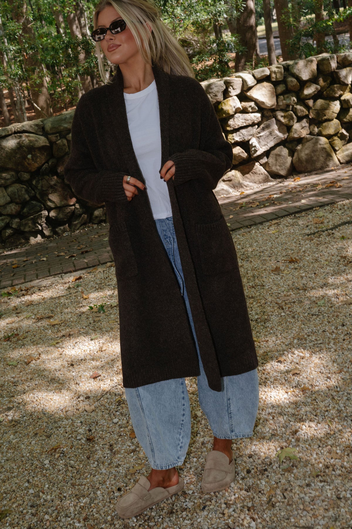 Lucille Cardigan- Brown