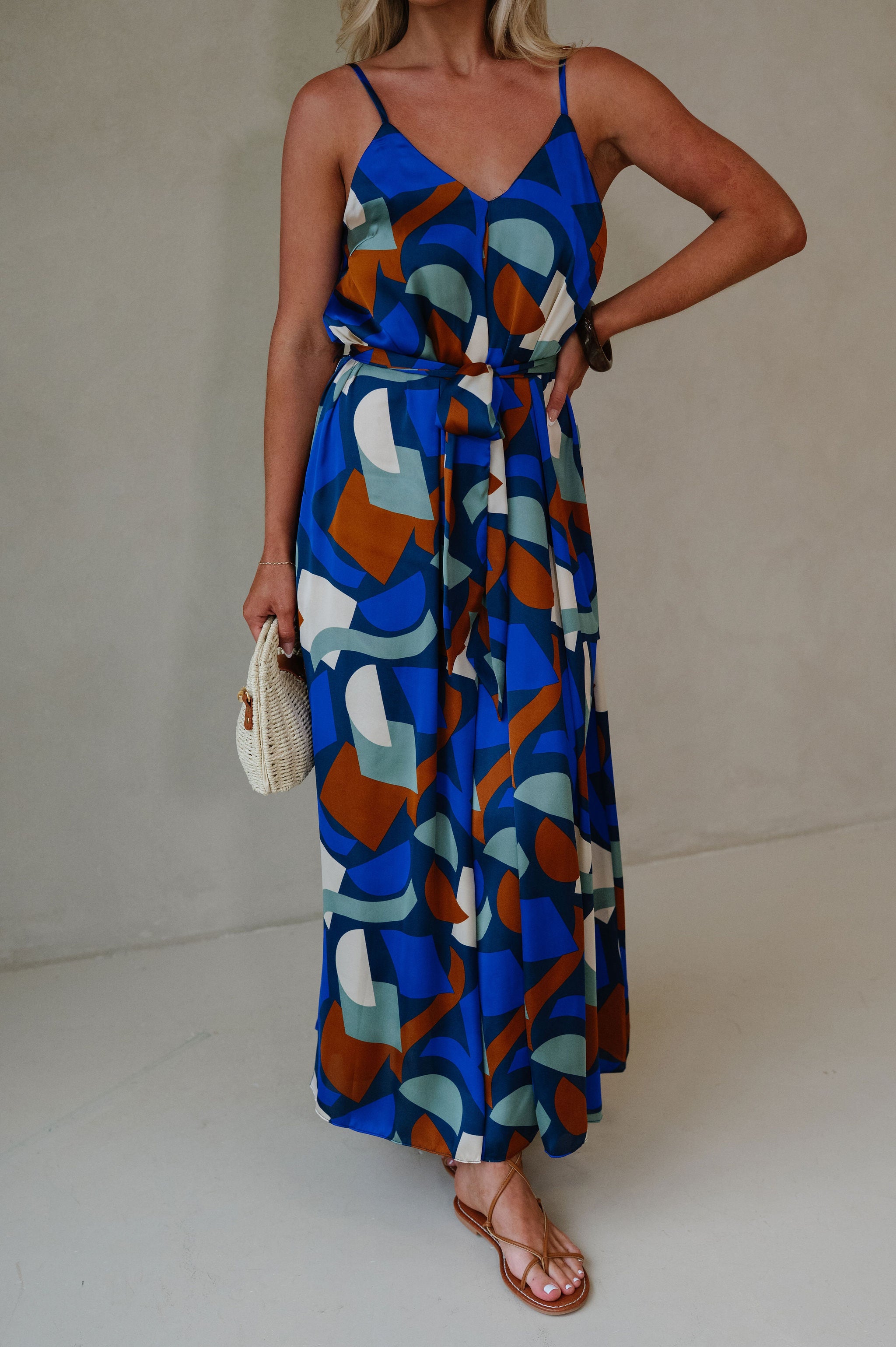 Sullivan Maxi Dress-Blue
