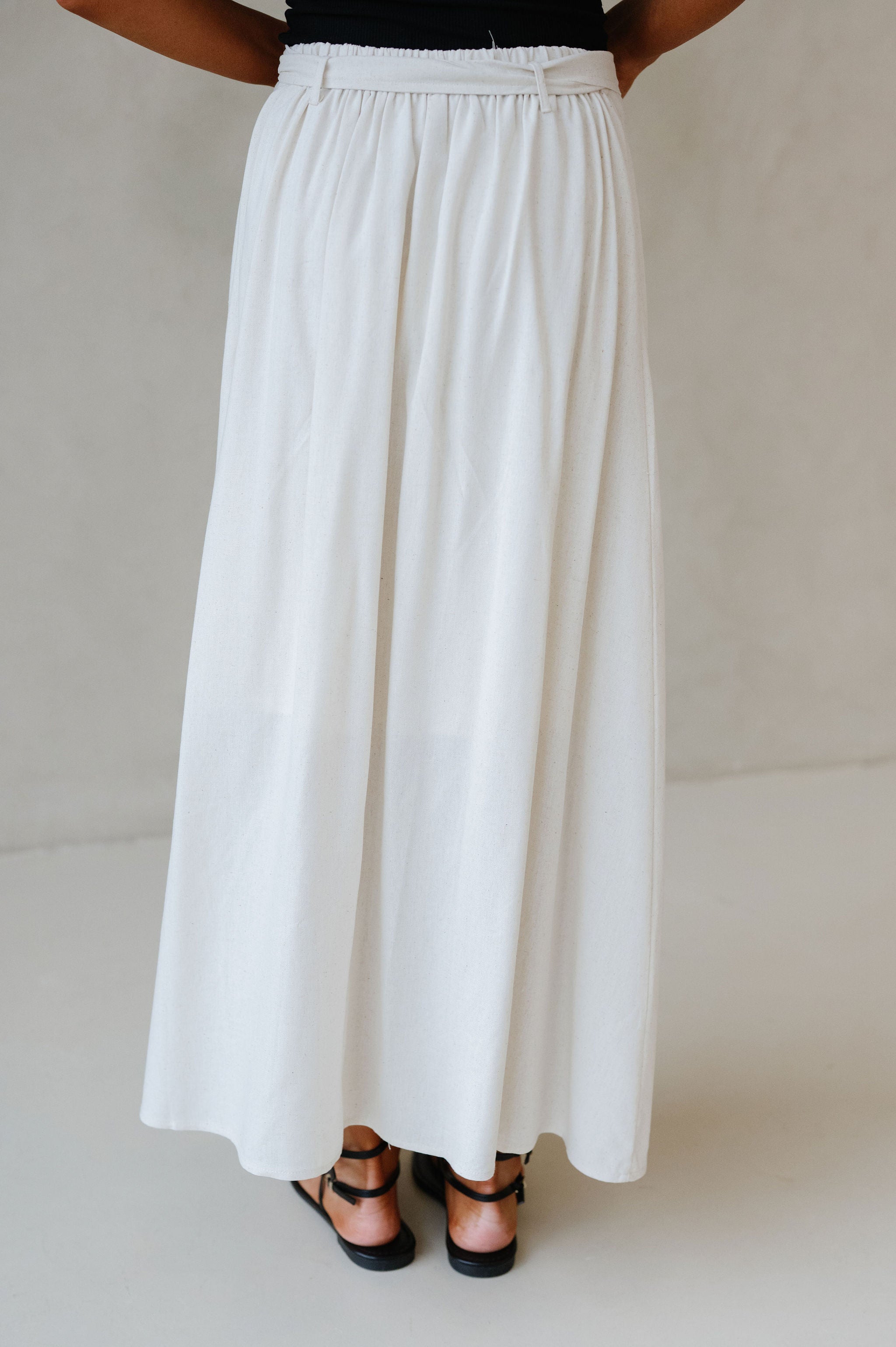 Brookie Maxi Skirt-Oatmeal