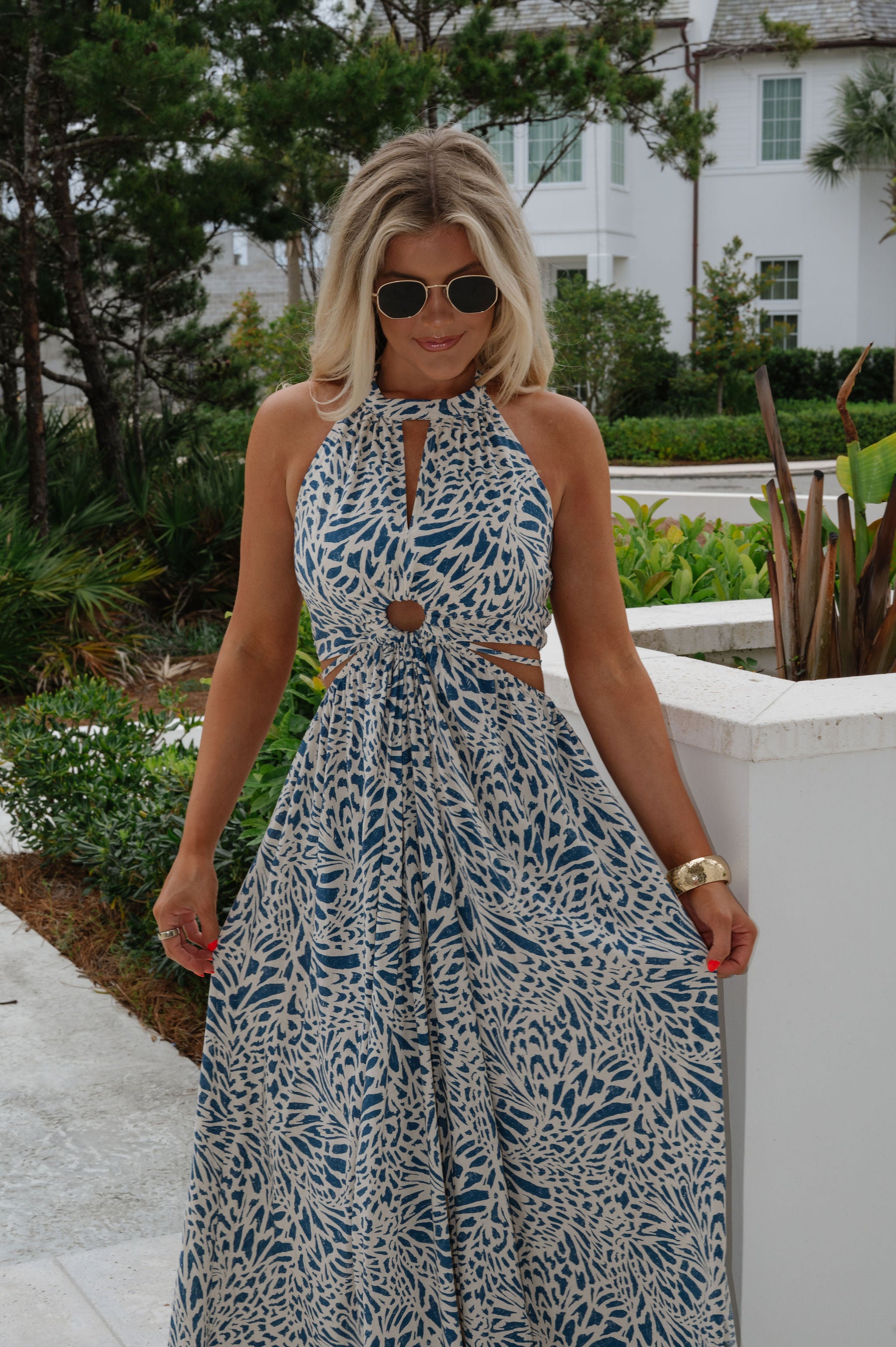 Beach Day Dress- Blue Horizon