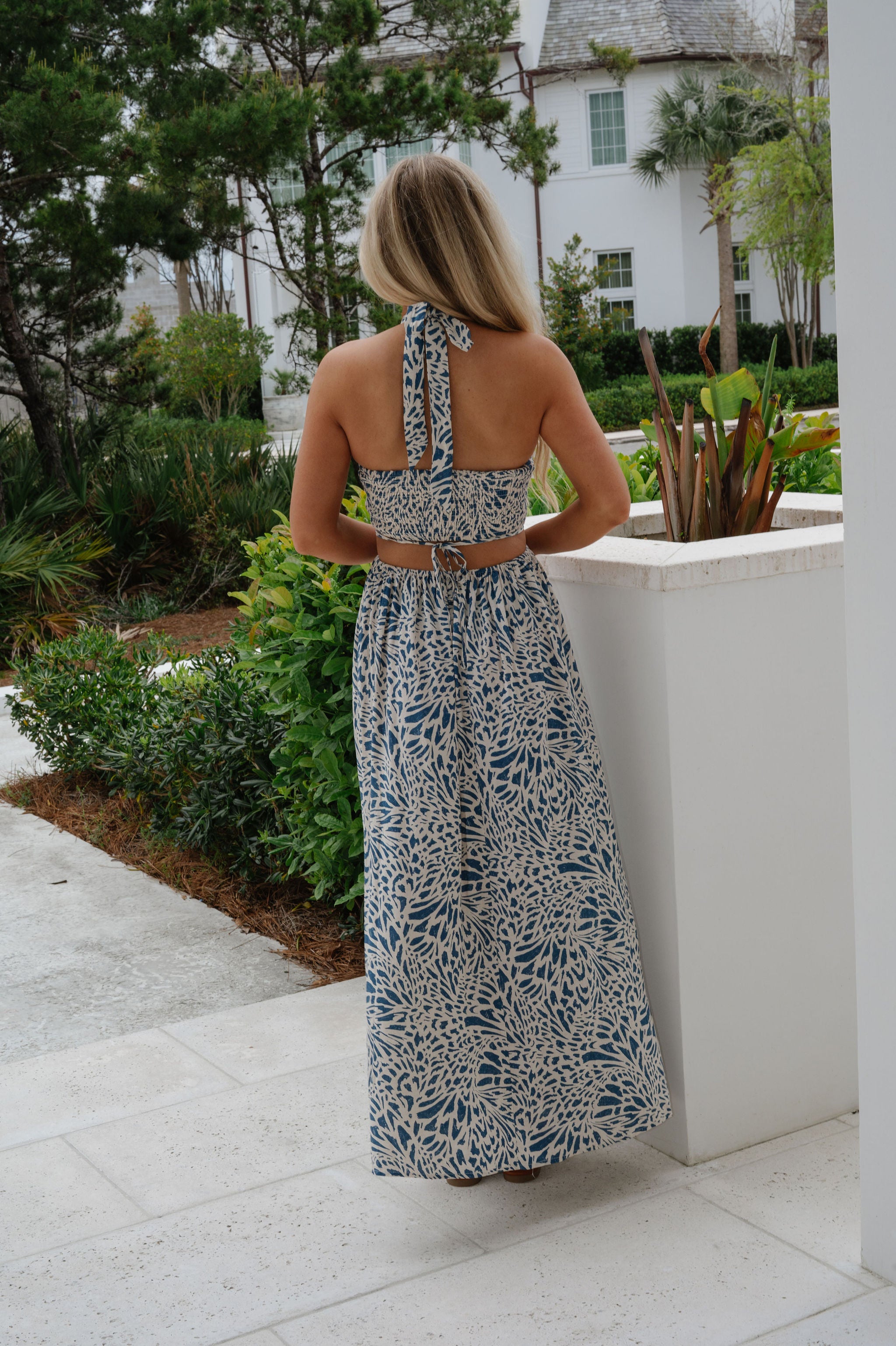 Beach Day Dress- Blue Horizon