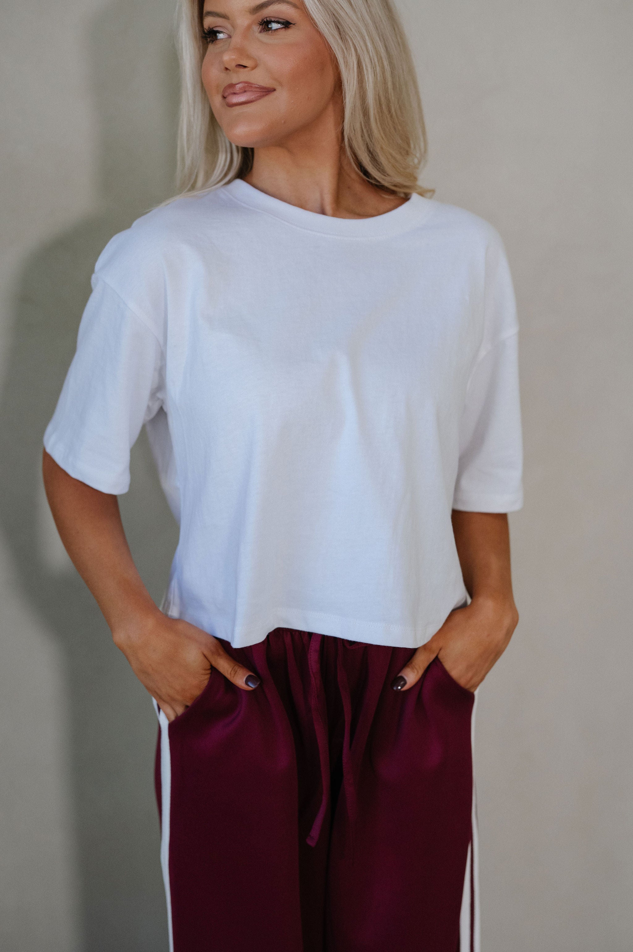 Classic Boxy Tee-White