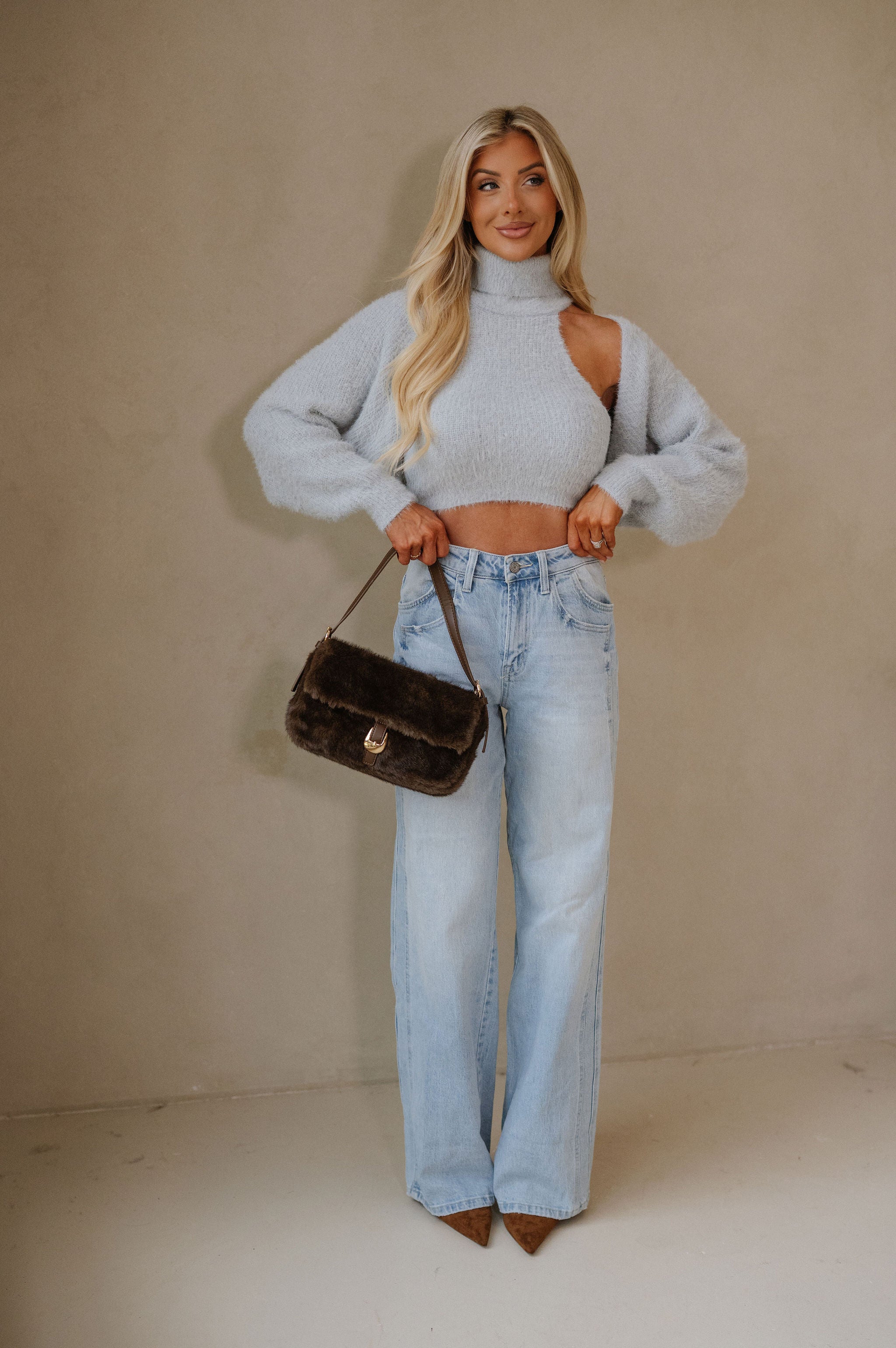 Jenna Cardigan Set-Grey