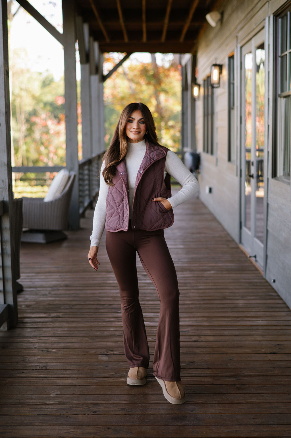 Doorbuster! Khloe Vest-Brown