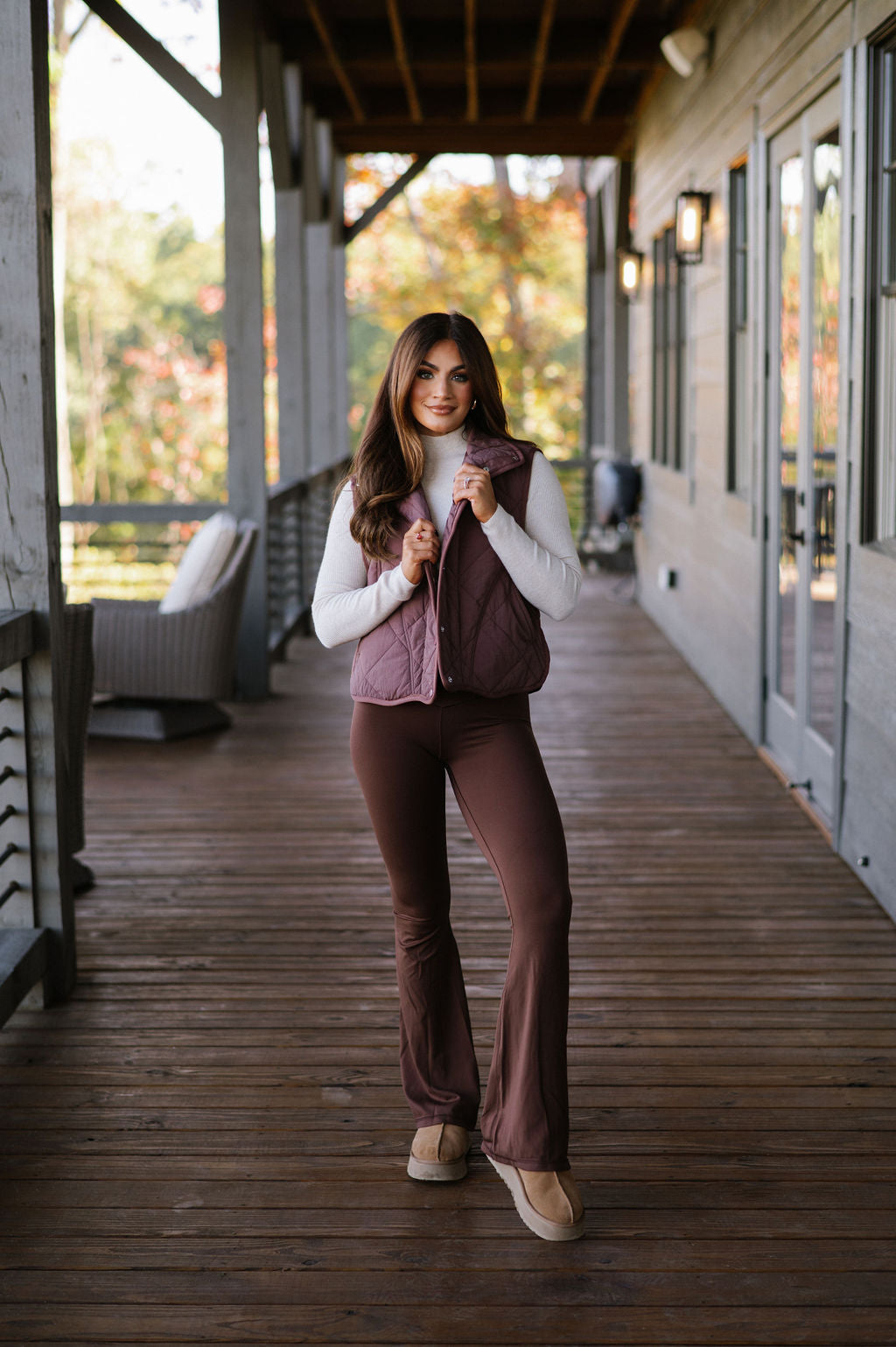 Doorbuster! Khloe Vest-Brown