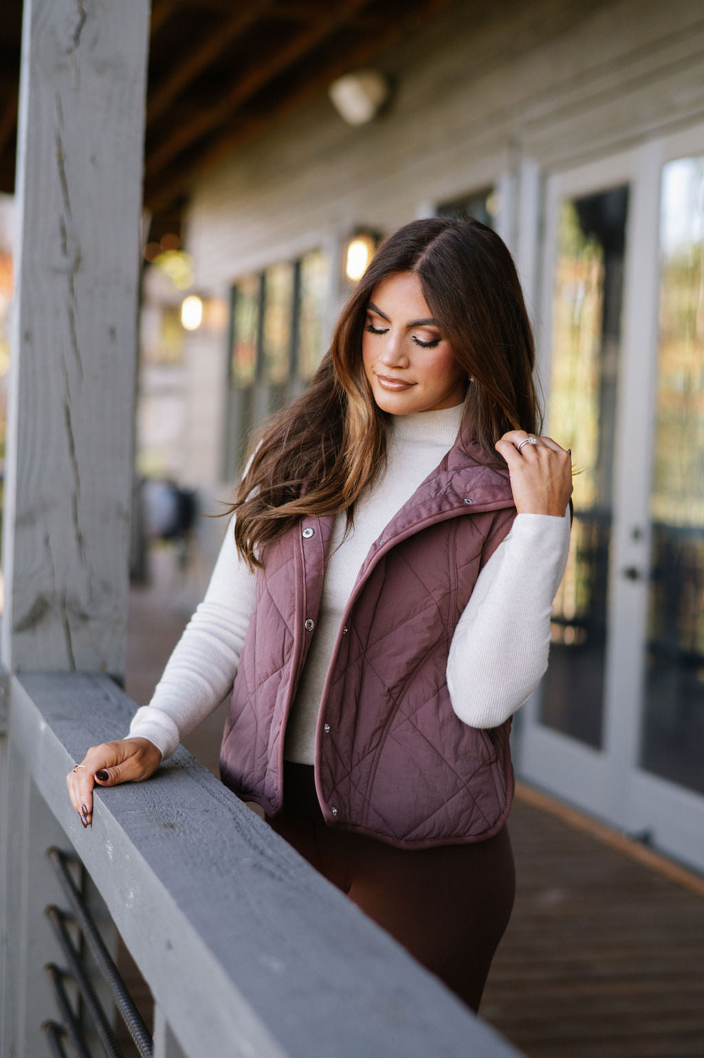 Doorbuster! Khloe Vest-Brown