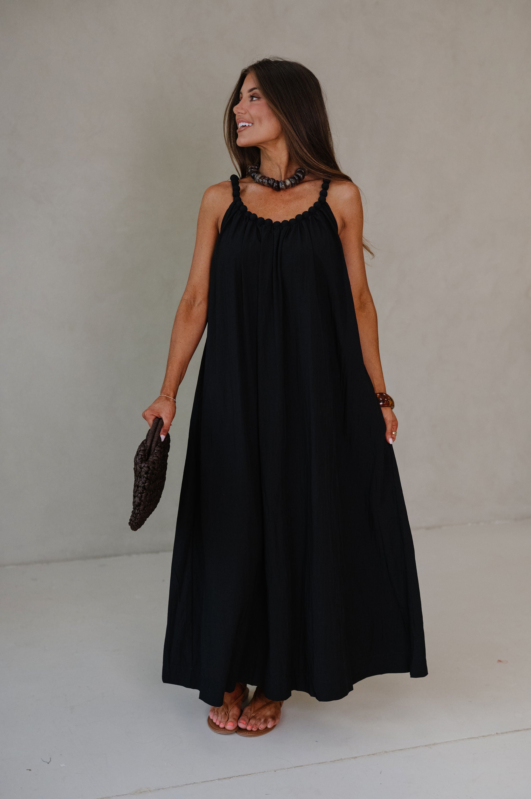 Daphne Maxi Dress-Black