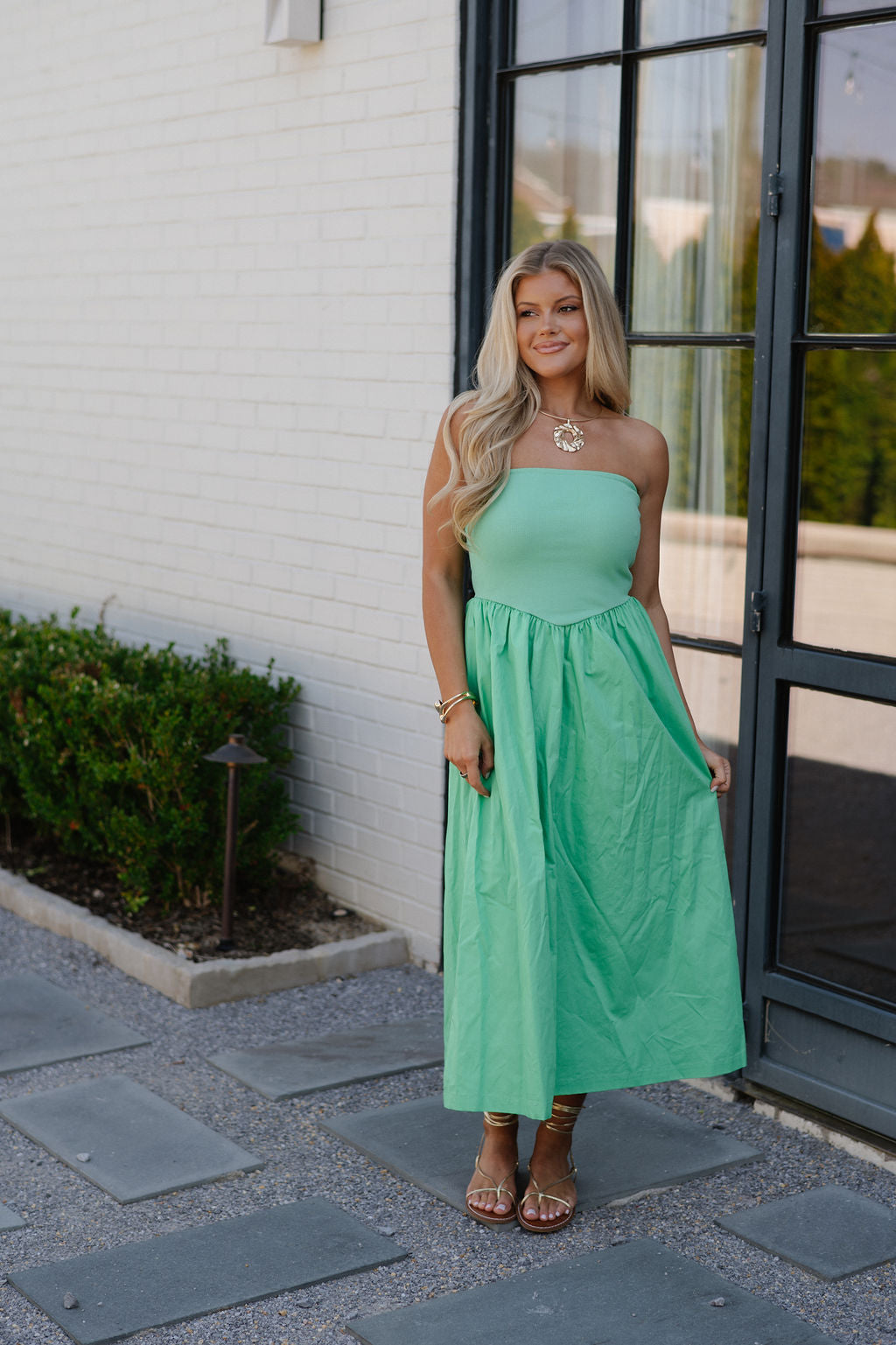 Cam Tube Dress-Green Cam Tube Dress-Green