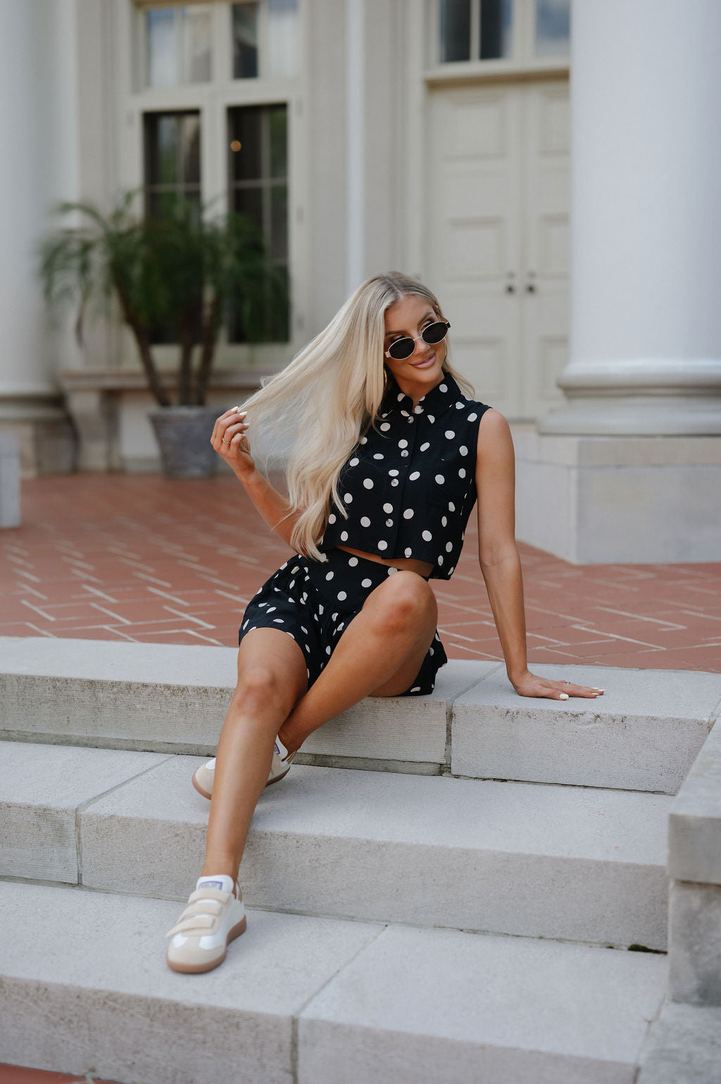 Isley Shorts Set-Black/Cream