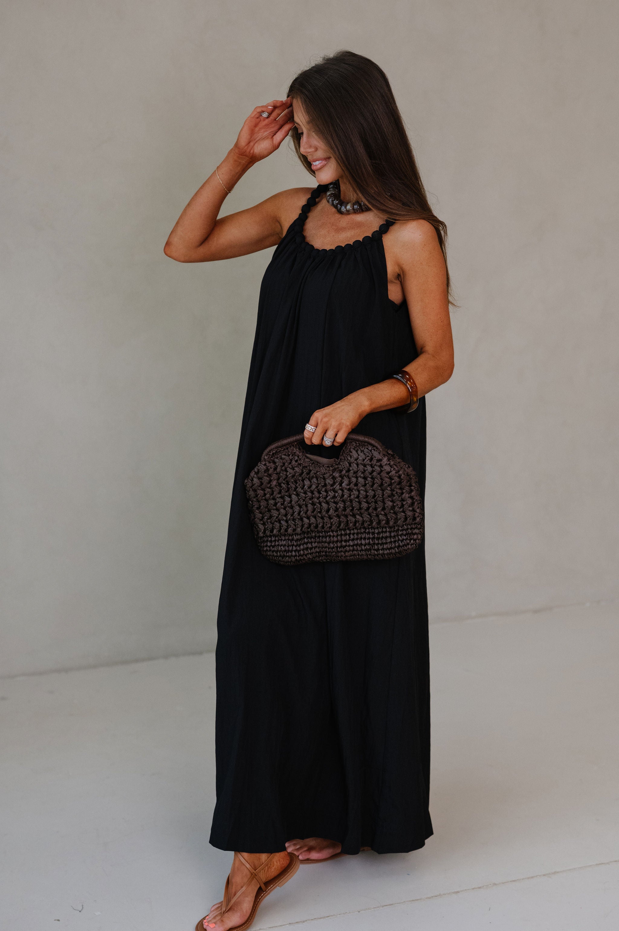 Daphne Maxi Dress-Black
