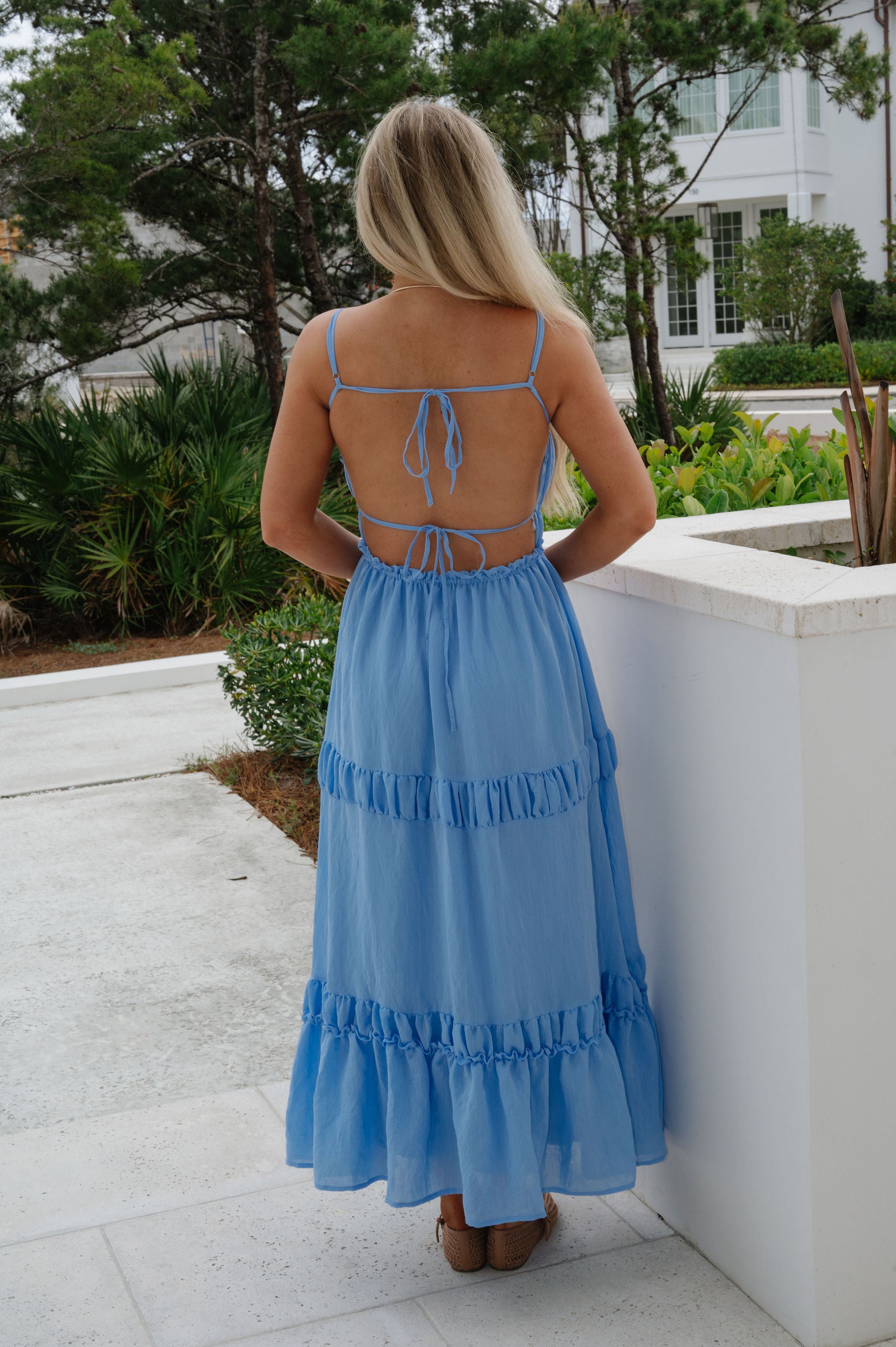 Faith Maxi Dress-Light Blue