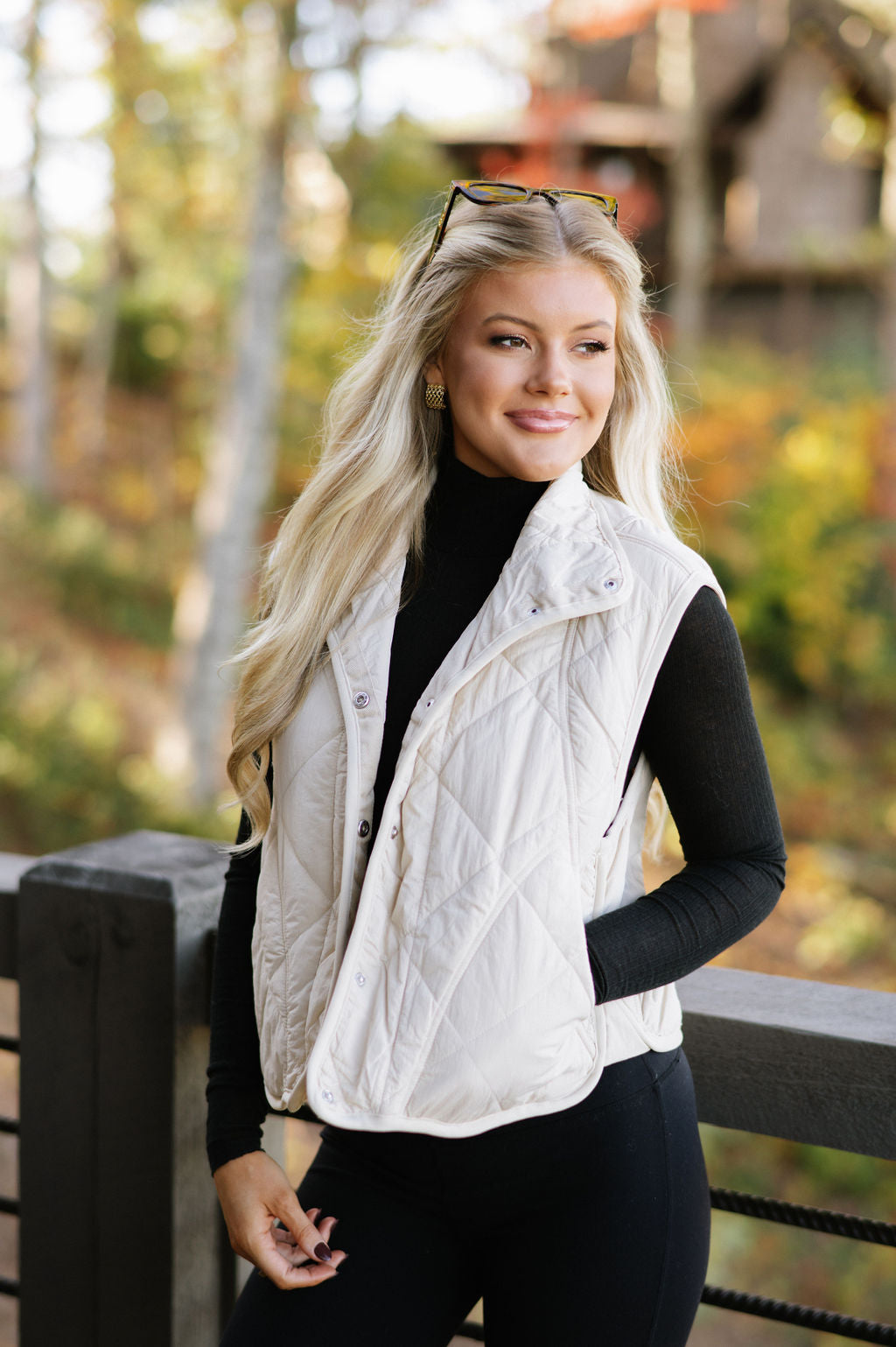 Doorbuster! Khloe Vest-Ecru