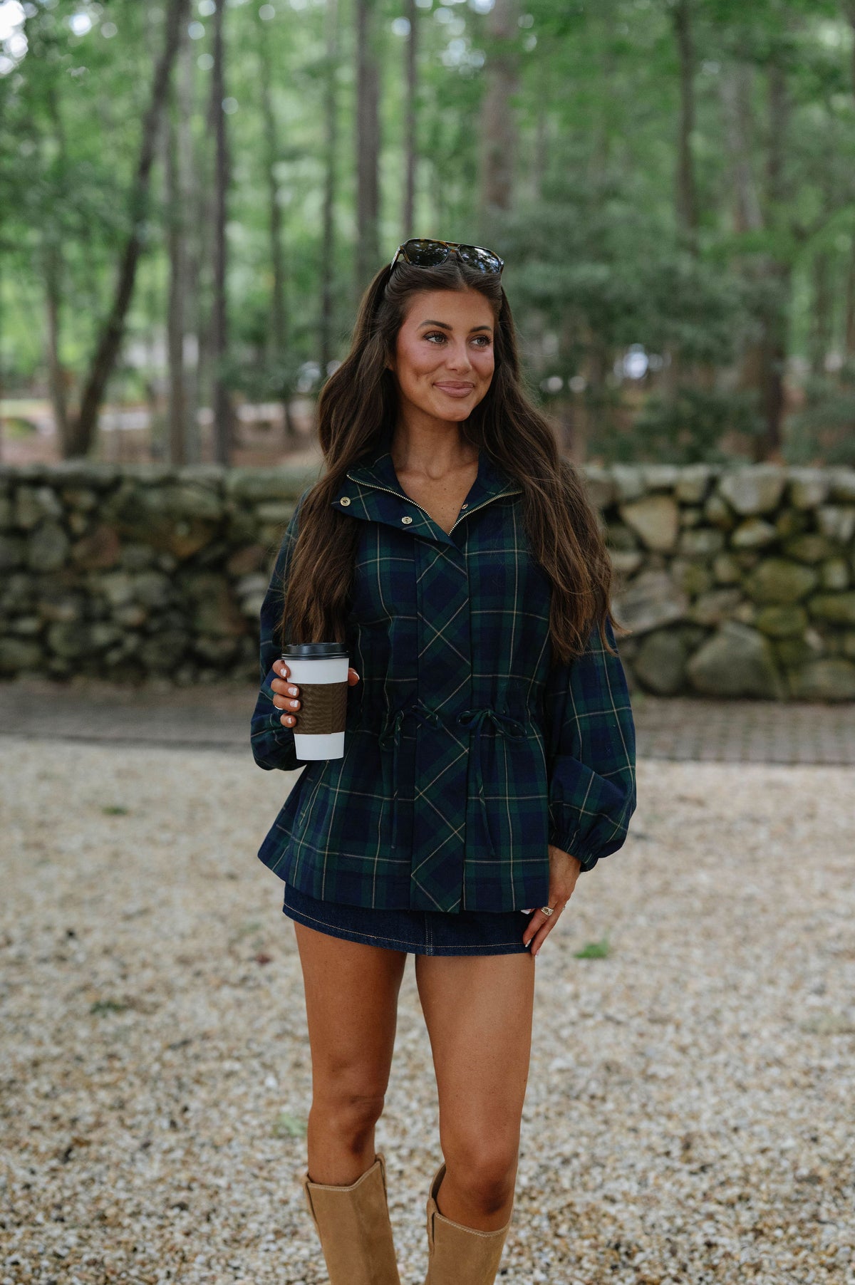 Gabby Denim Skort-Dark Wash