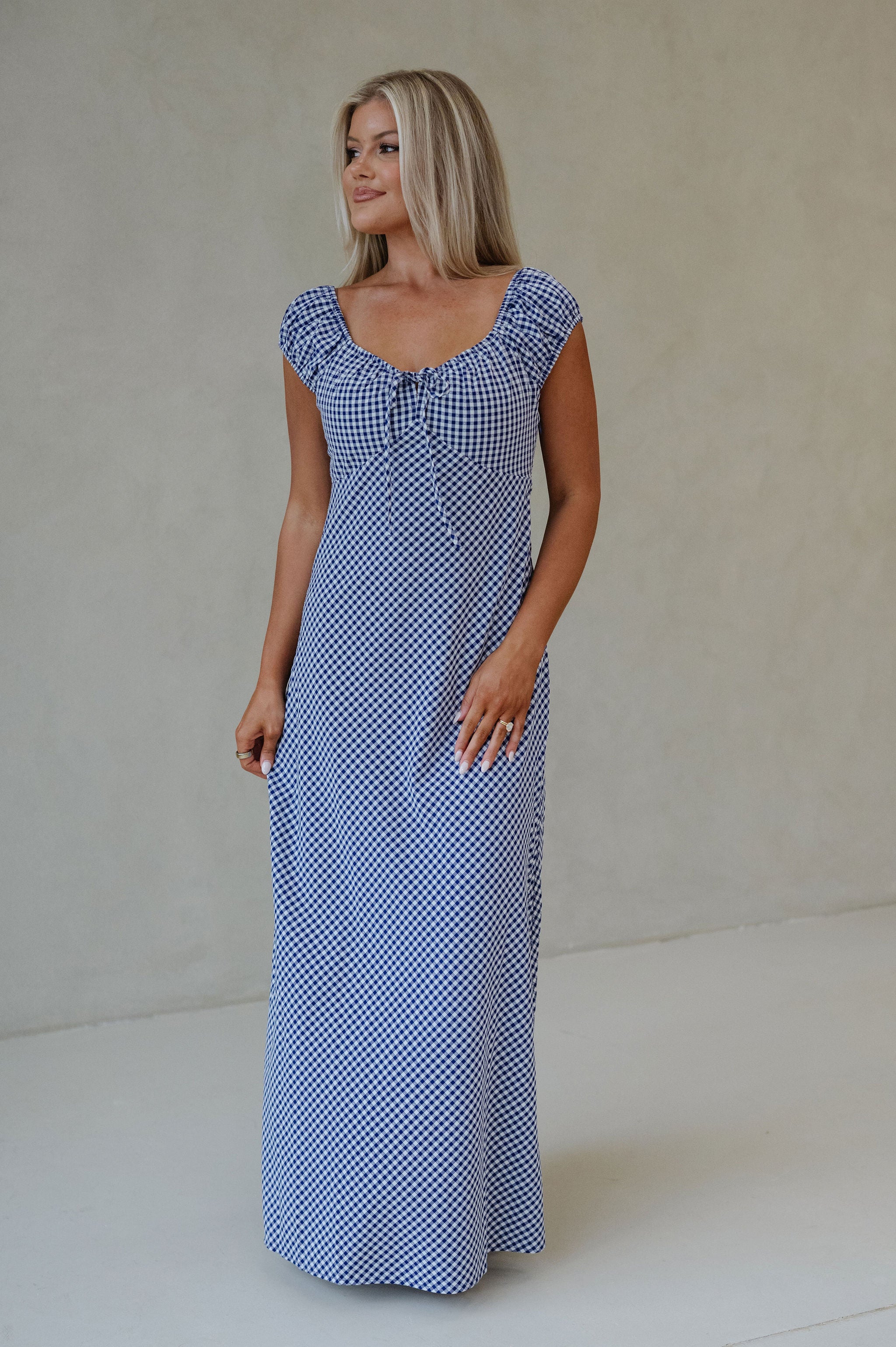 Easy Breezy Maxi- Navy/White