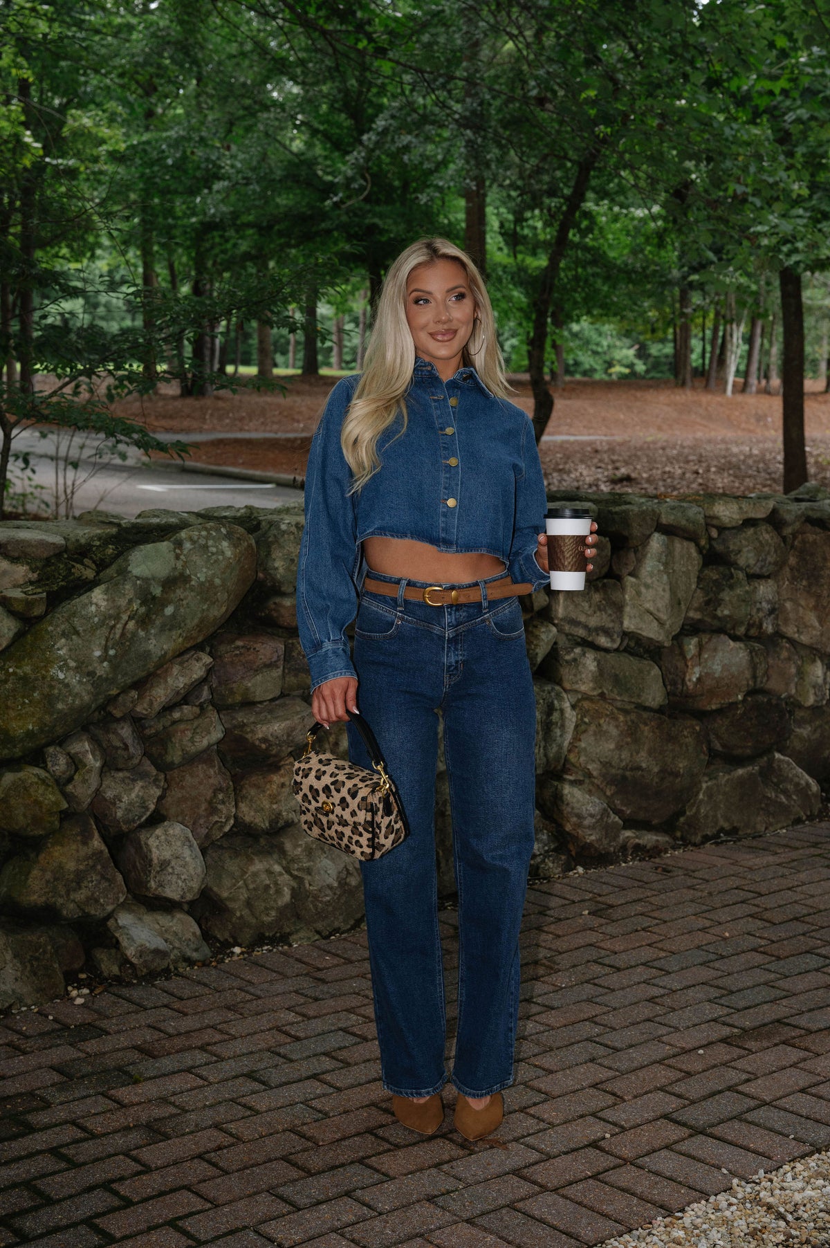 Jolene Cropped Denim Top