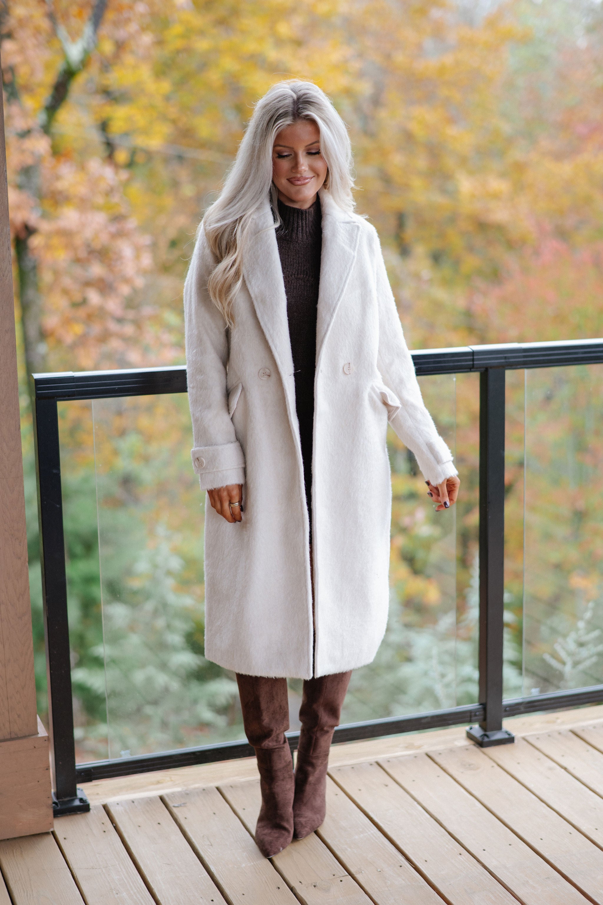 Quinn Trench Coat-Cream