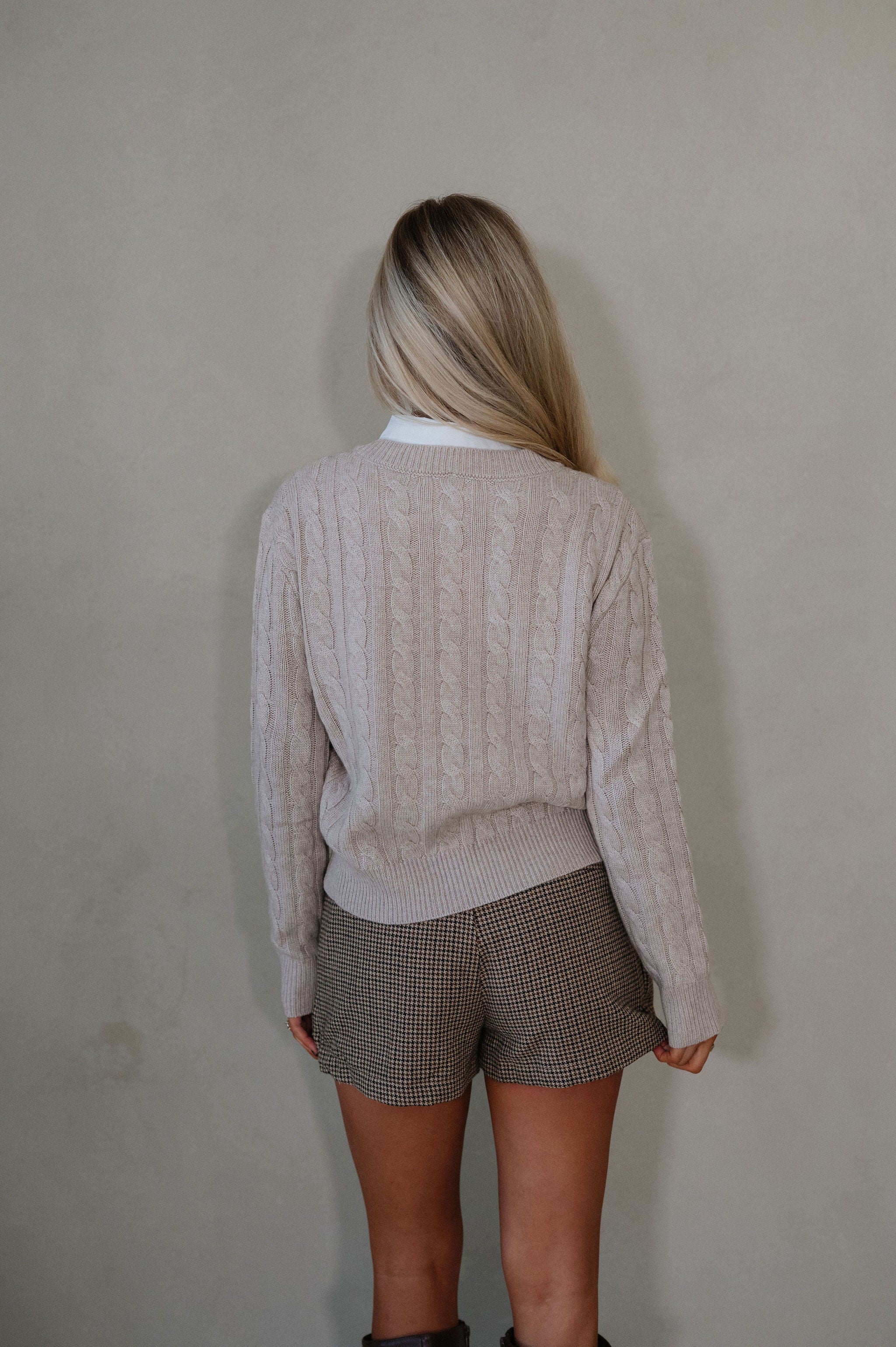 Cyndie Pleated Skort-Brown