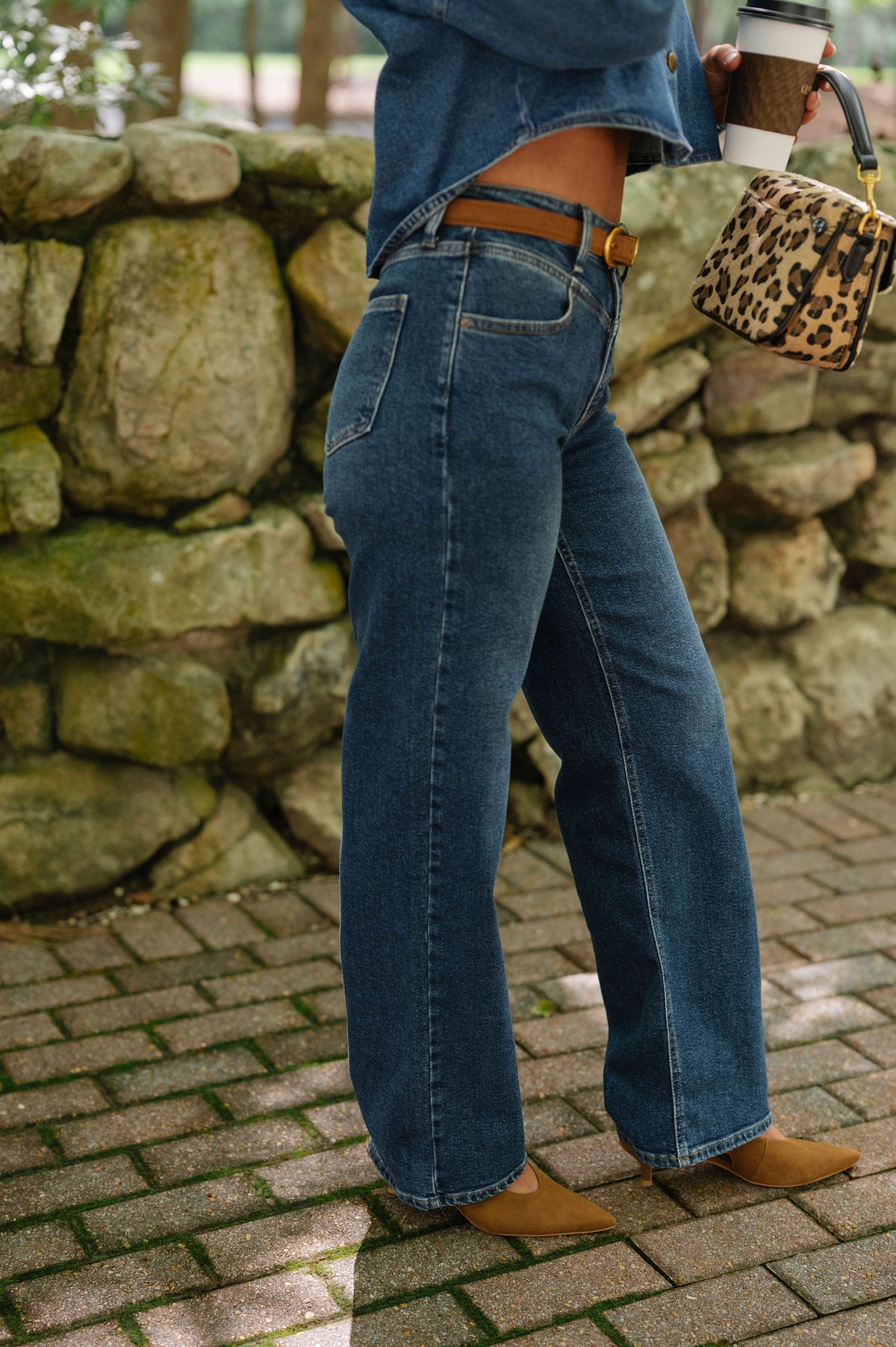 Candace Straight Leg Jeans-Dark