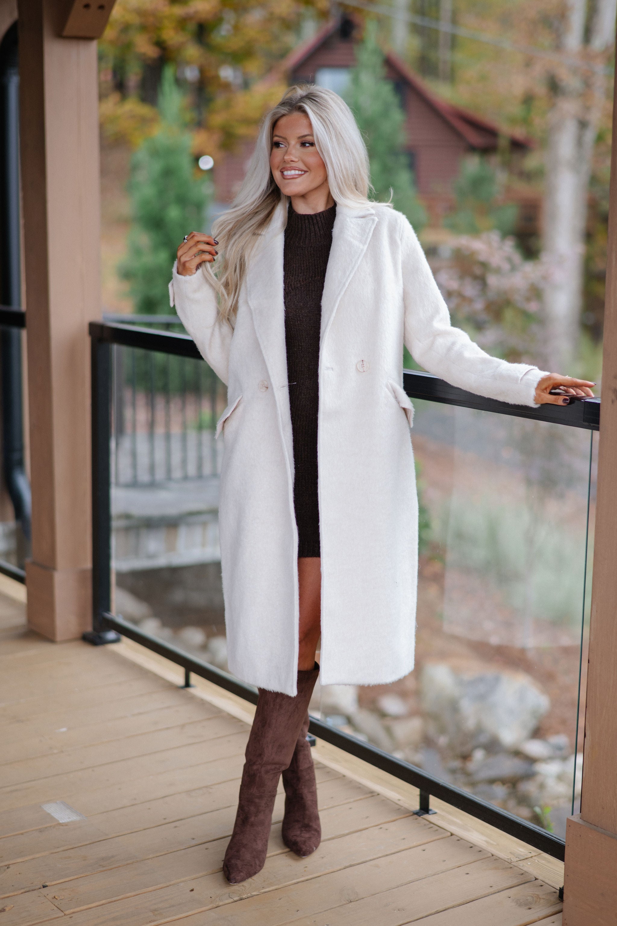 Quinn Trench Coat-Cream
