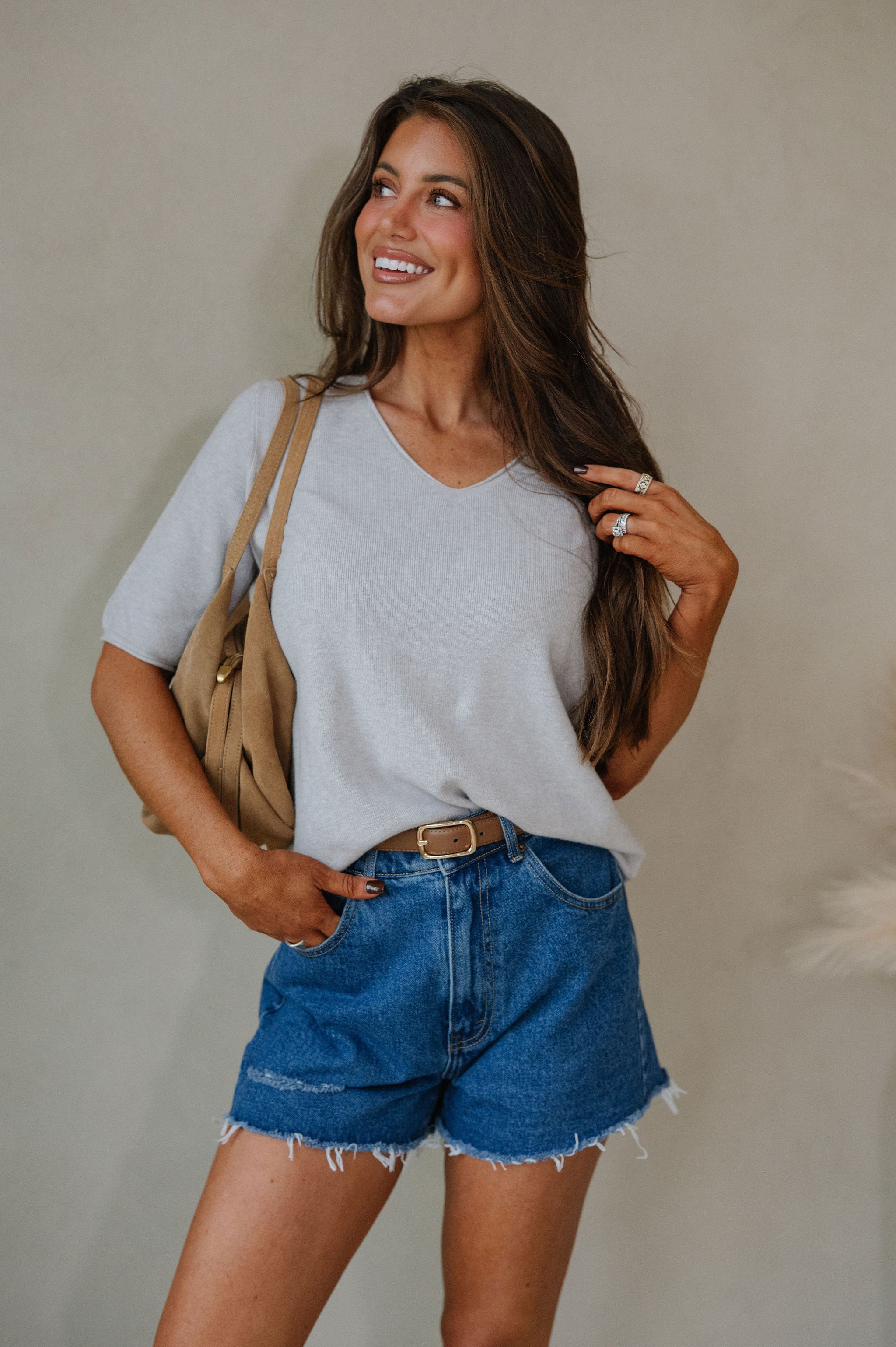 Della Sweater-Heather Grey