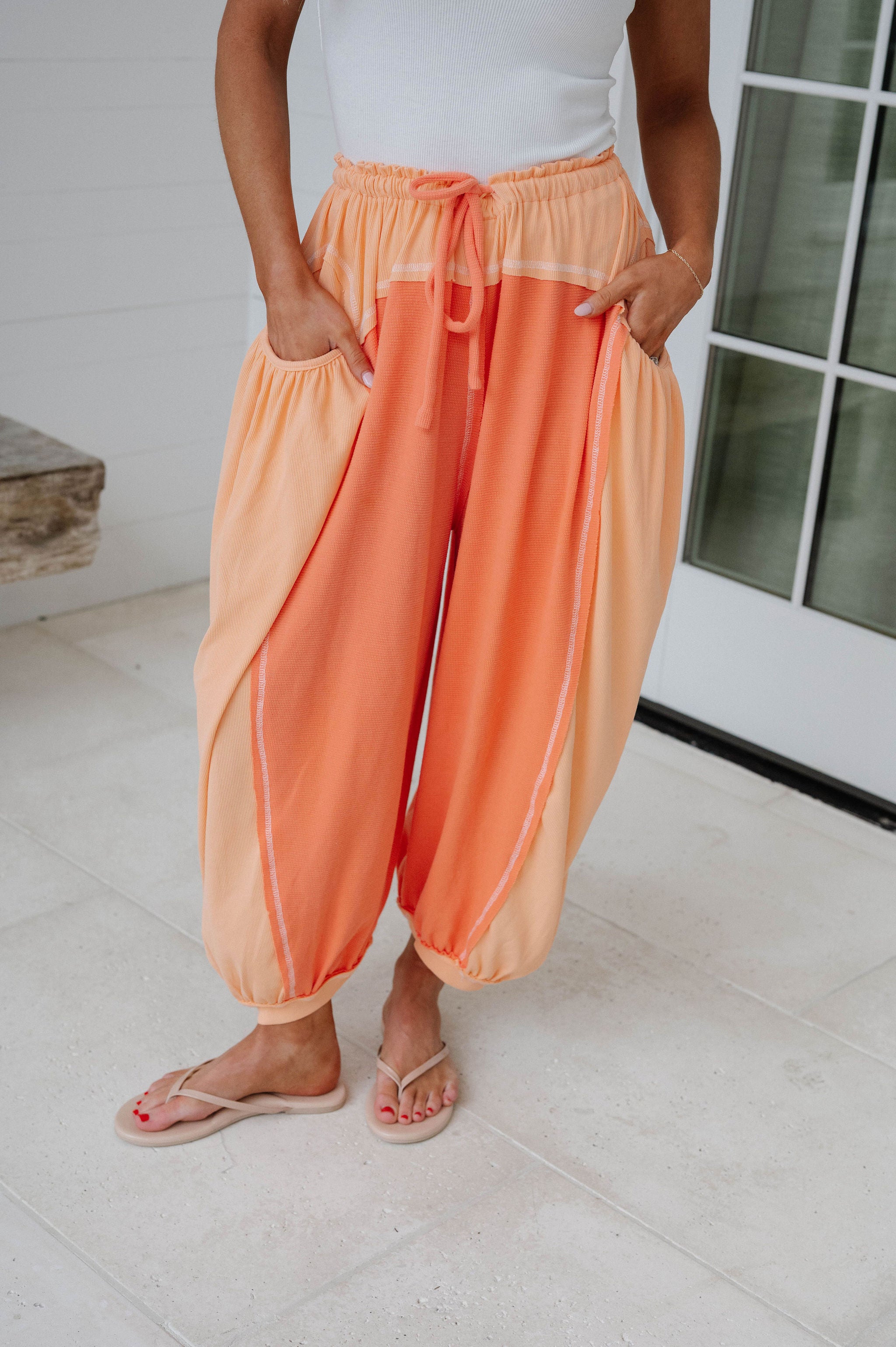 Jessie Relaxed Pants-Tangerine