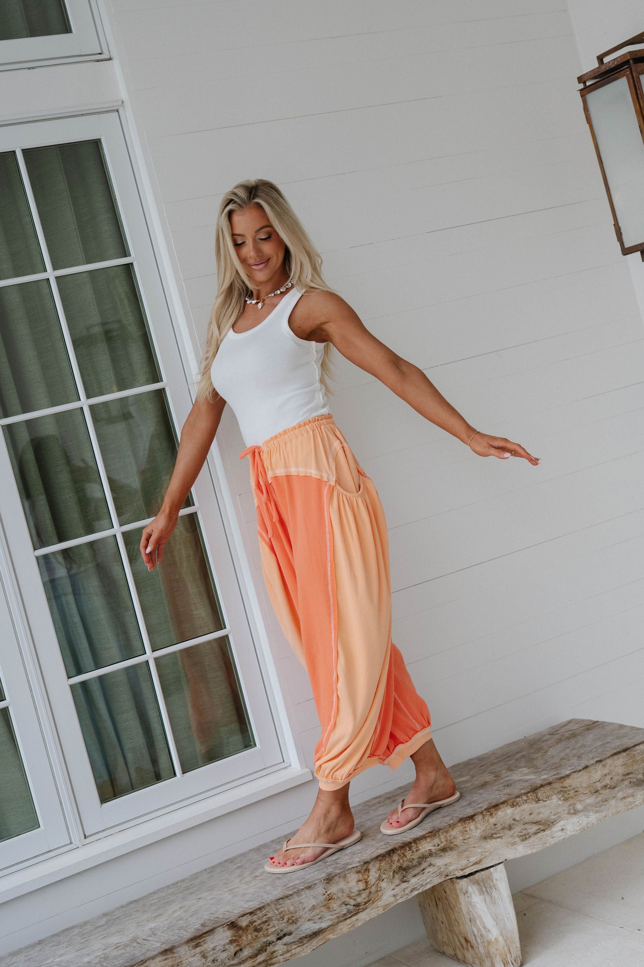 Jessie Relaxed Pants-Tangerine
