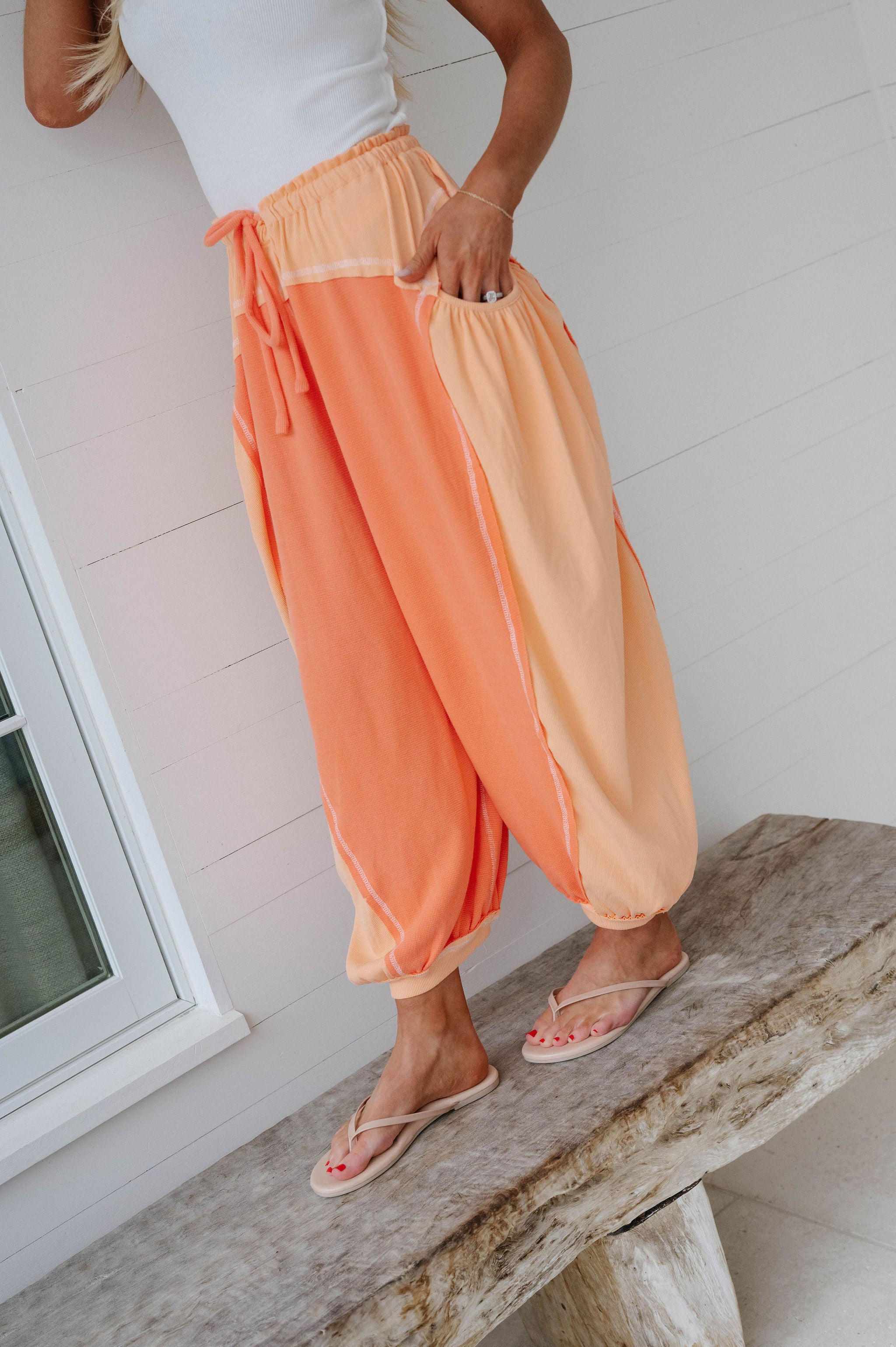 Jessie Relaxed Pants-Tangerine