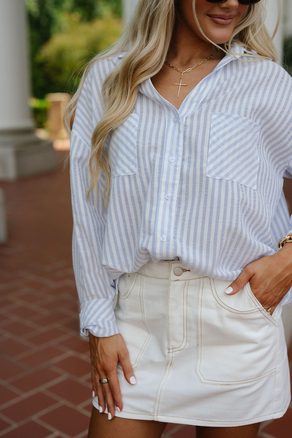 Sable Mini Skirt-Ecru