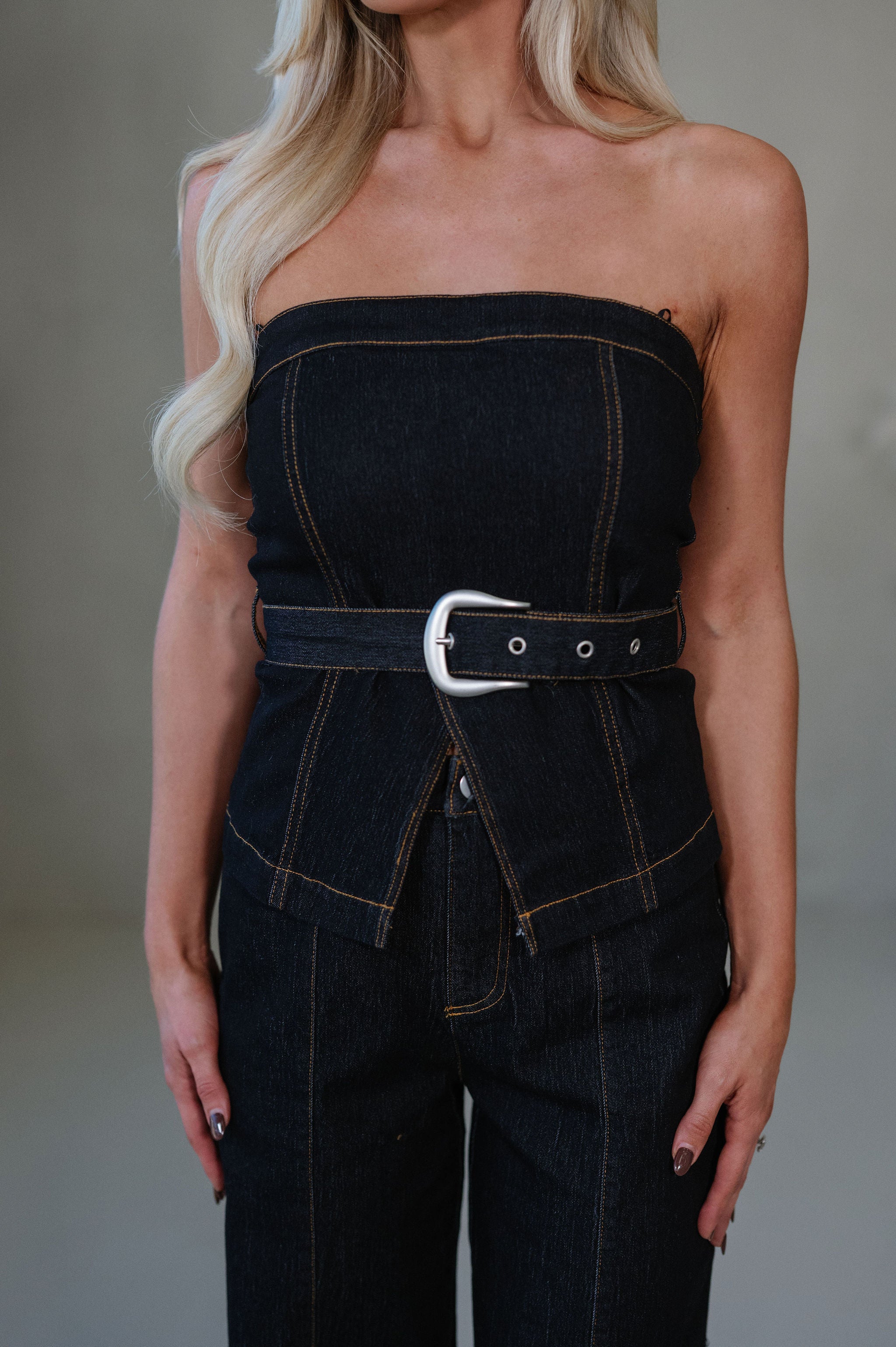 Hugo Denim Pants Set-Black