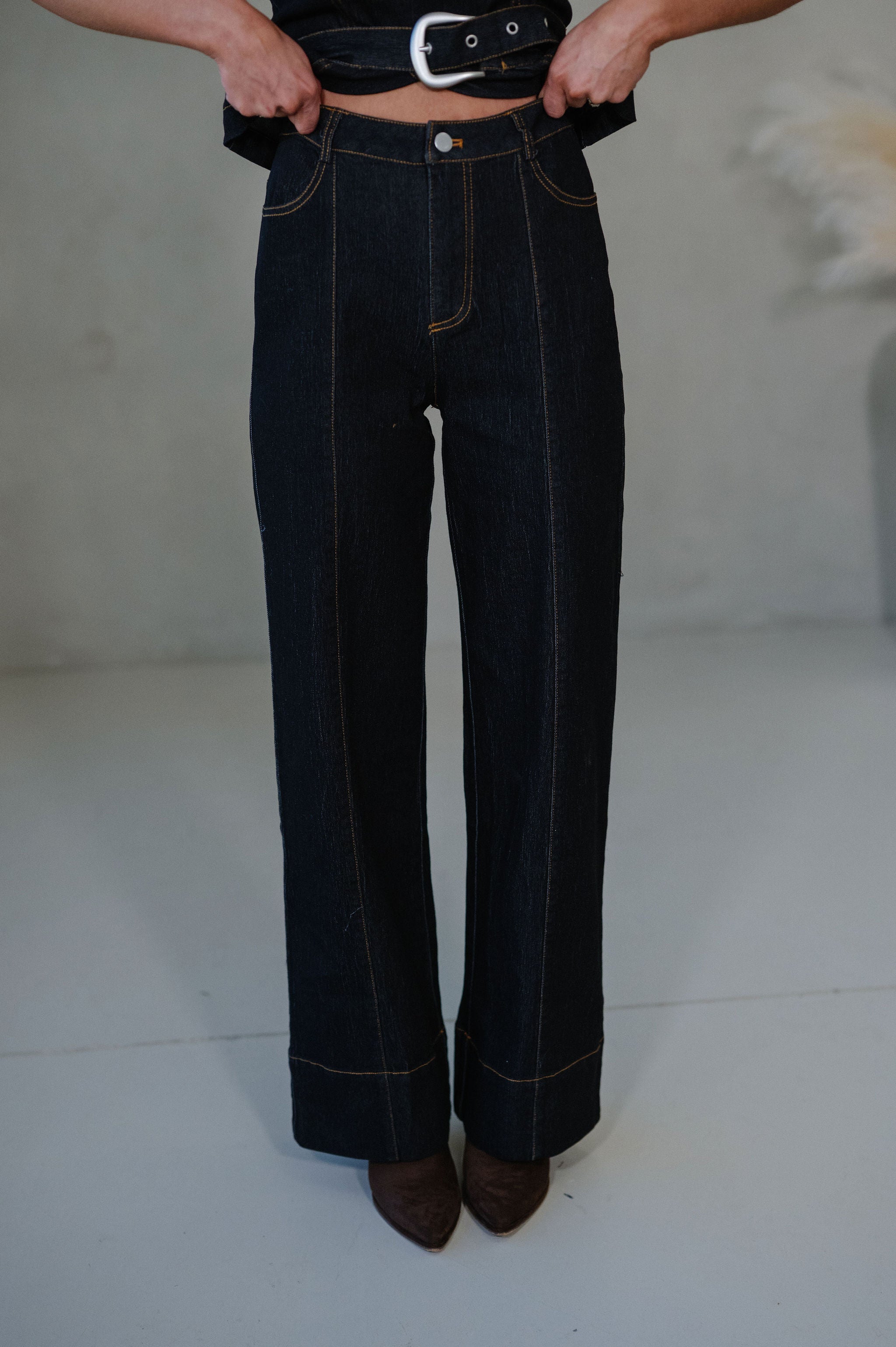 Hugo Denim Pants Set-Black