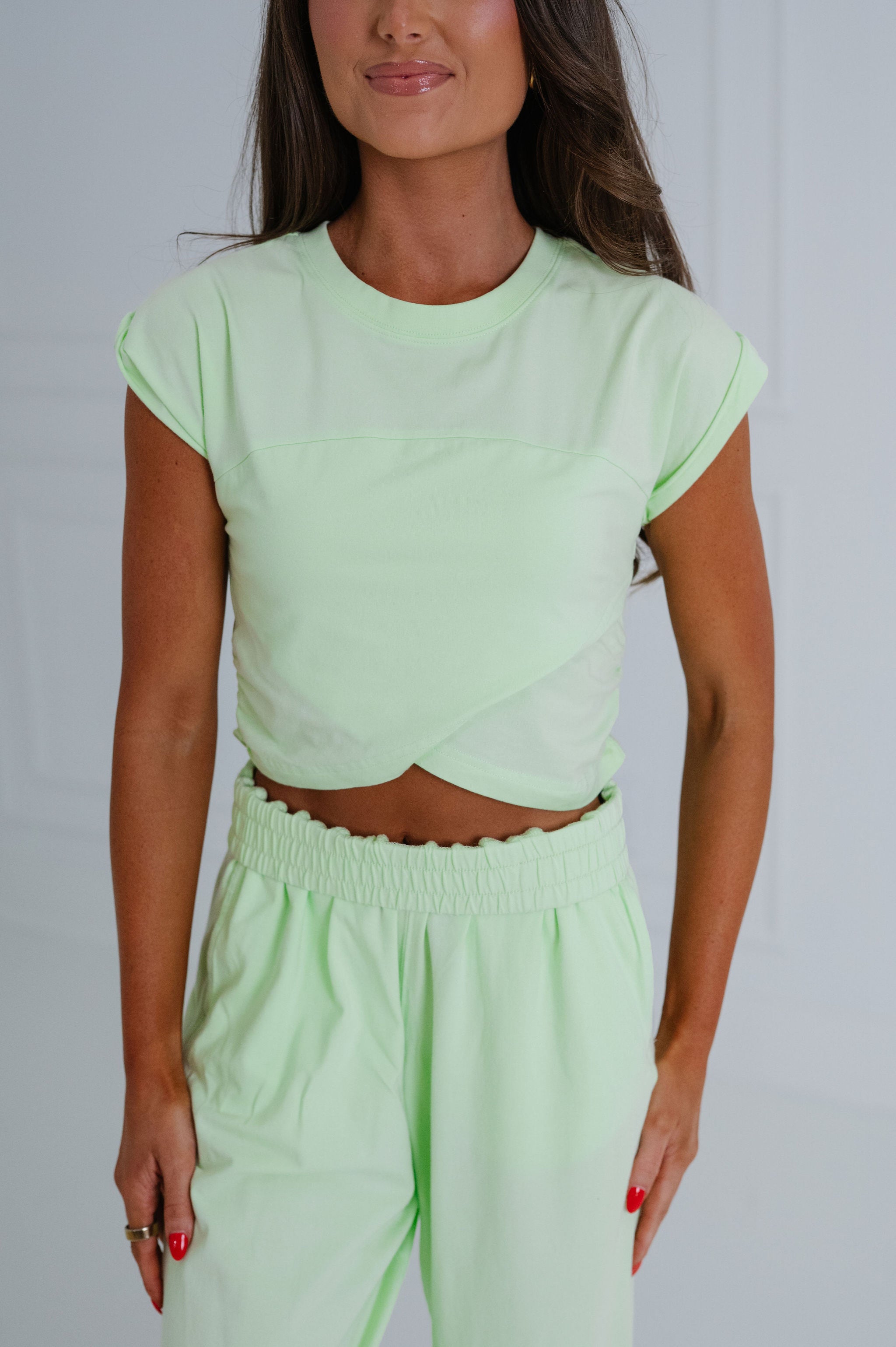 Tinsley Pants Set-Light Lime Green