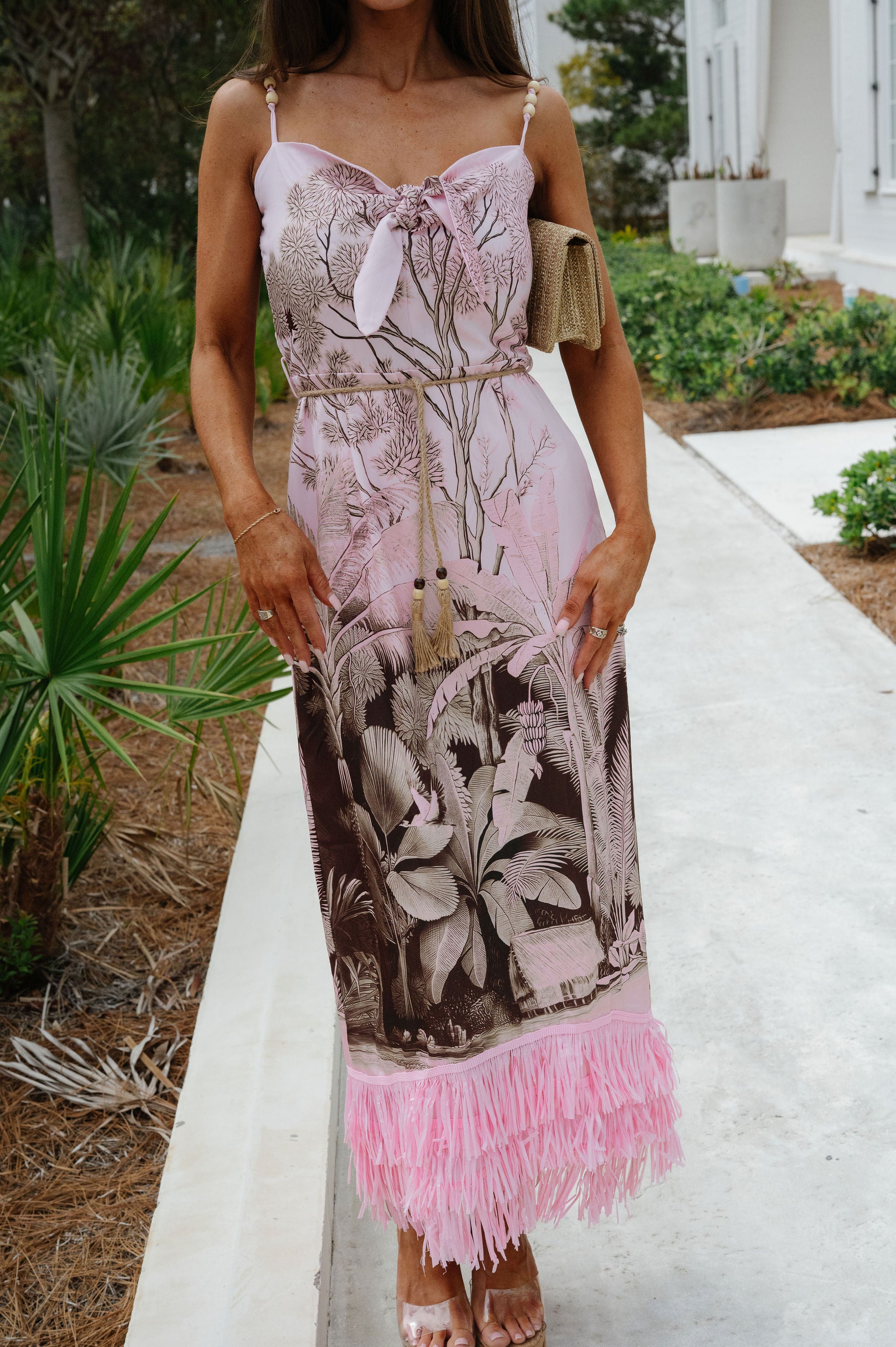 Iggy Dress-Chocolate/Pink