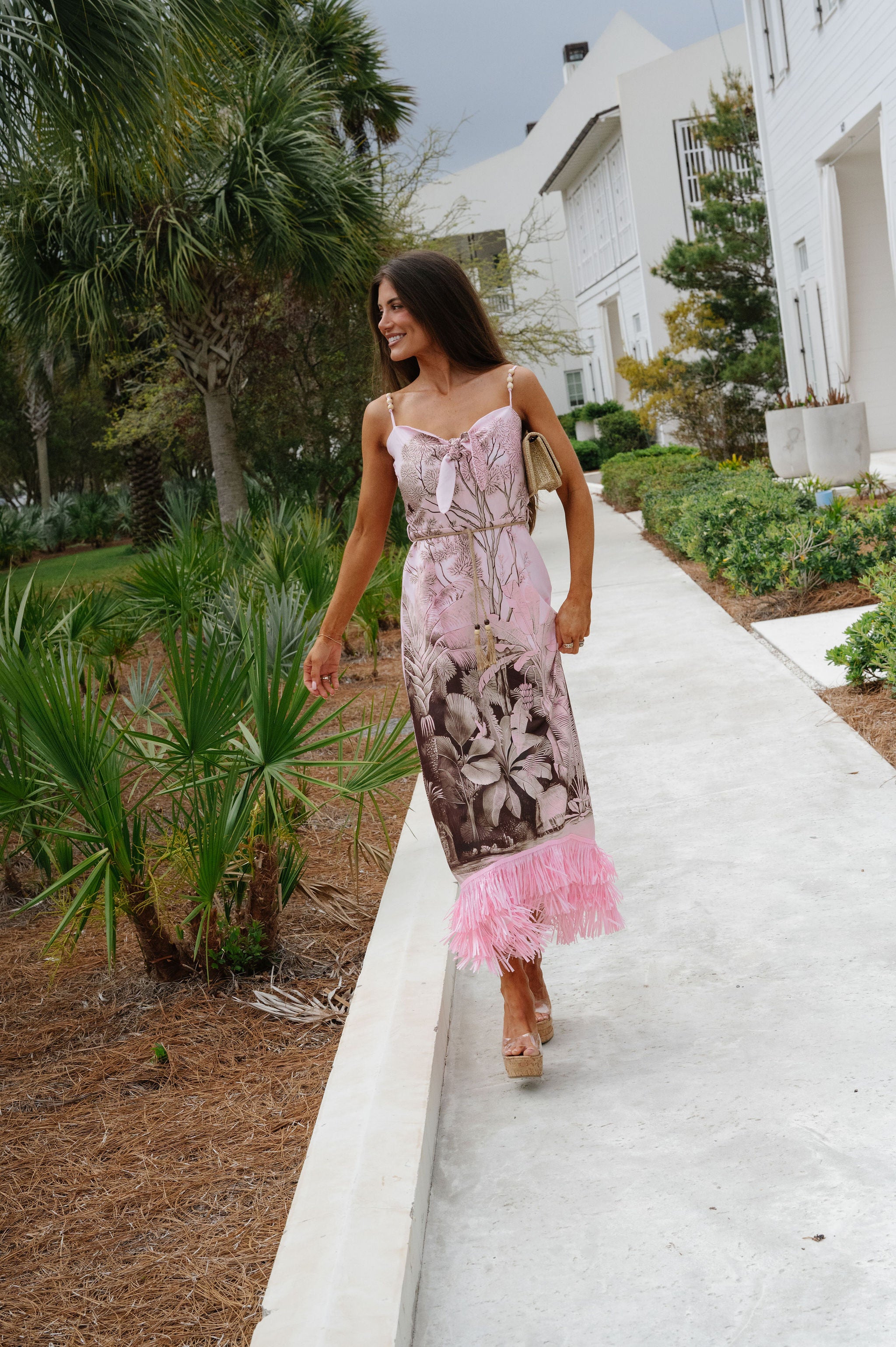 Iggy Dress-Chocolate/Pink