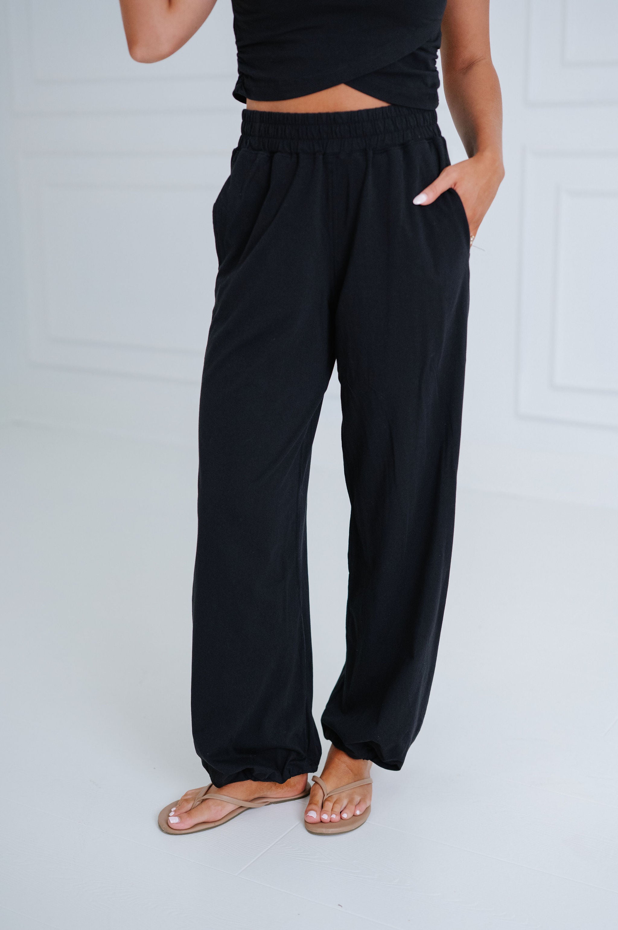 Tinsley Pants Set-Black