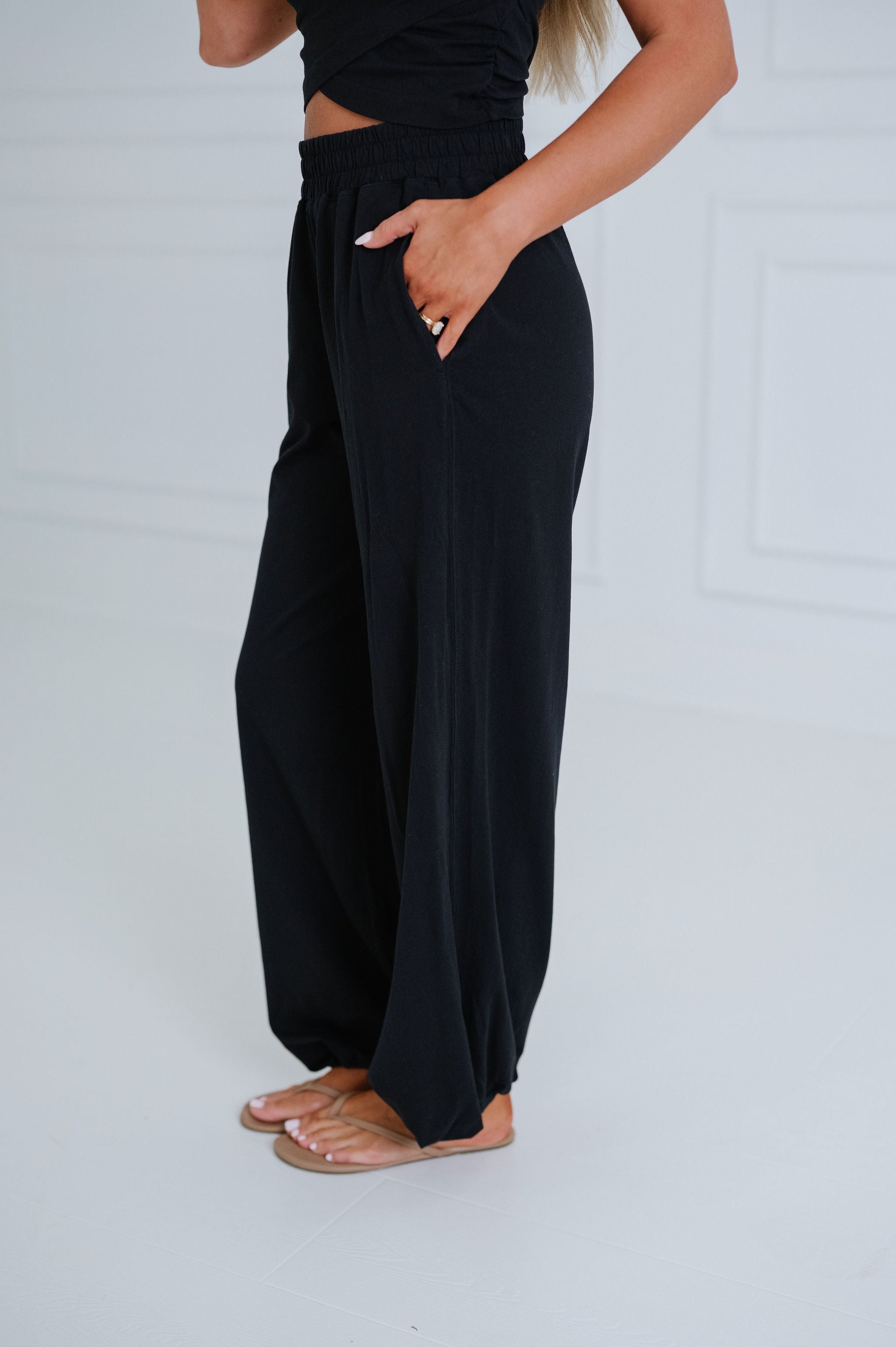 Tinsley Pants Set-Black