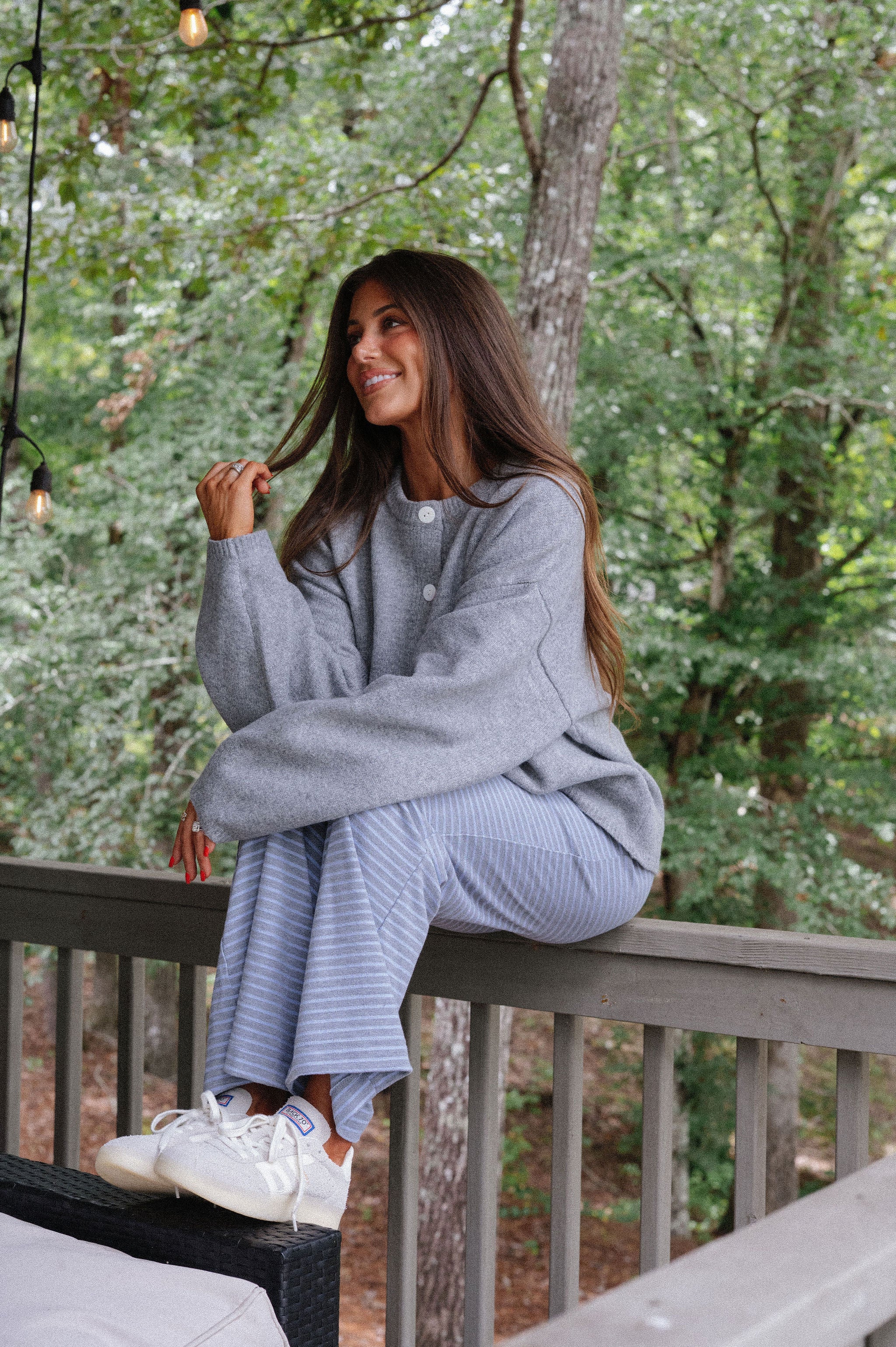 Marcy Cardigan-Heather Grey
