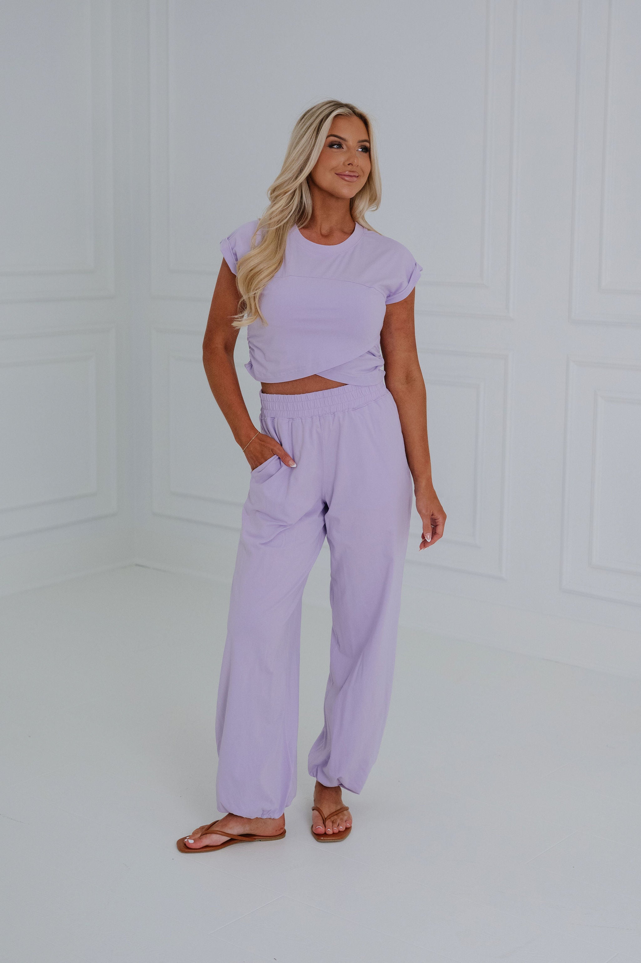 Tinsley Pants Set-Lavender