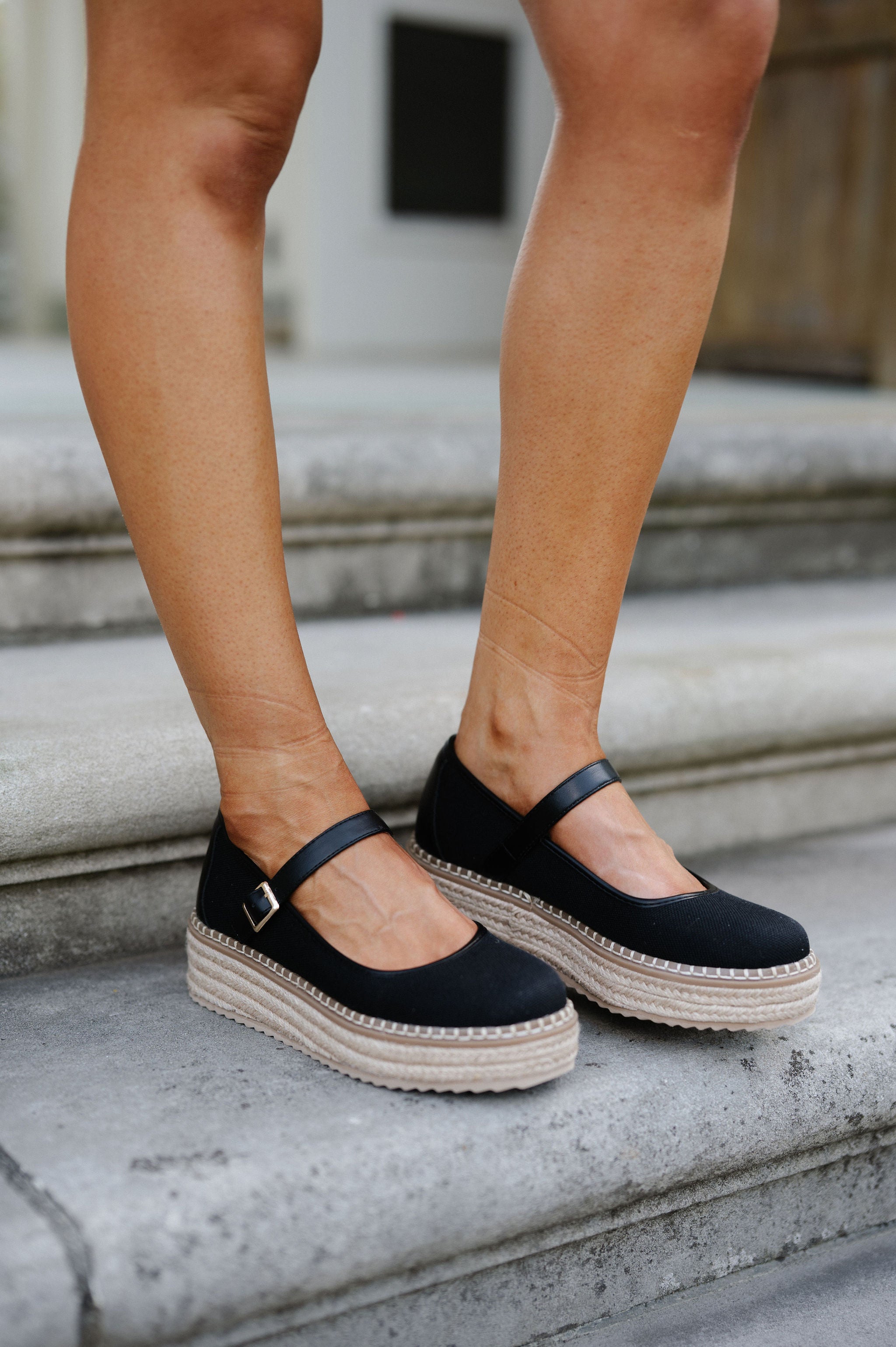 Miana Maryjane Espadrille- Black