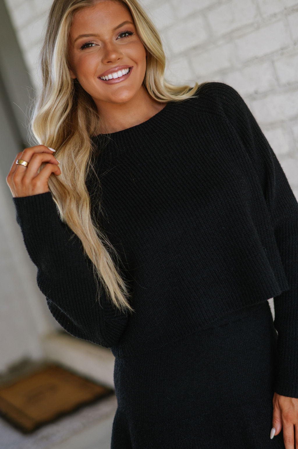 Emmalyn Skirt Set-Black