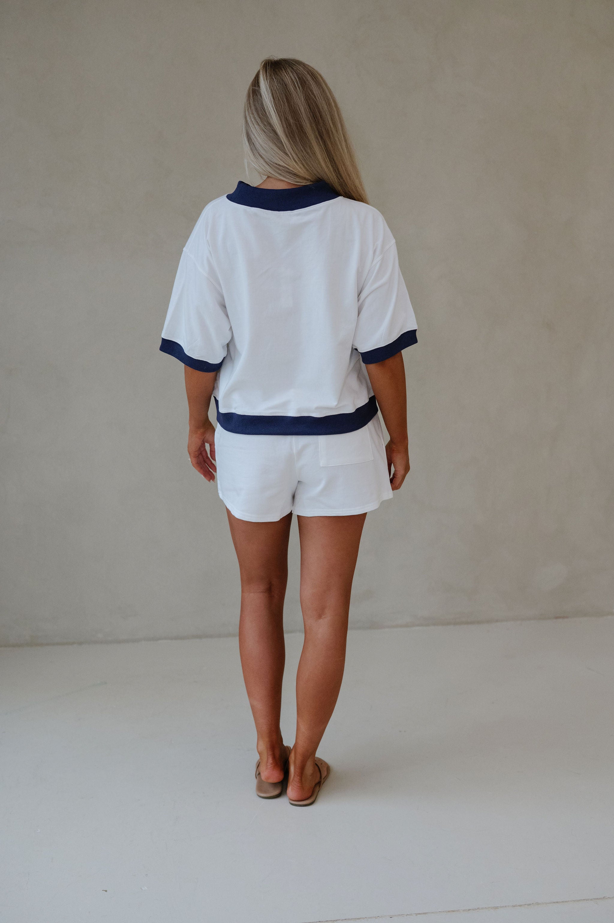 Myla Shorts Set-White