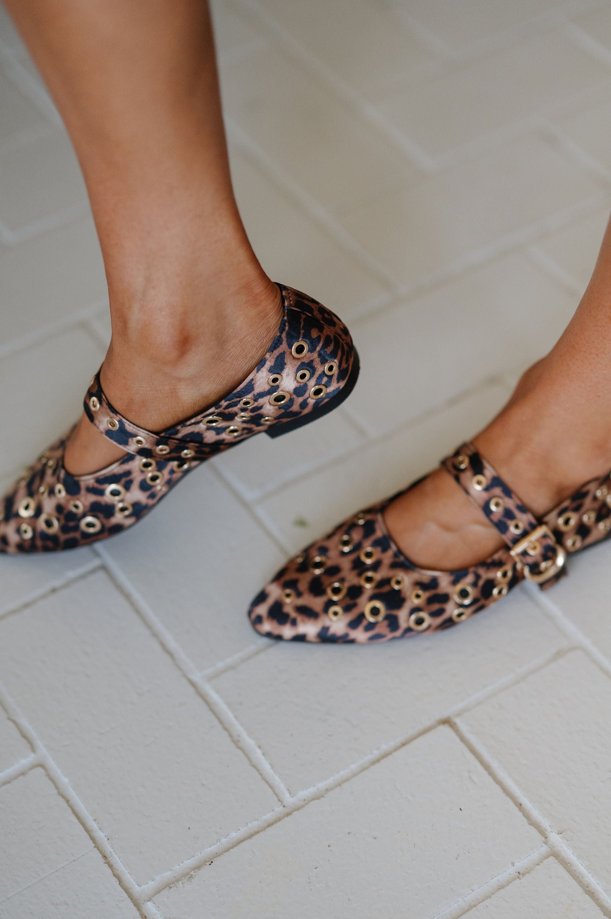 Izzy Ballet Flat-Leopard