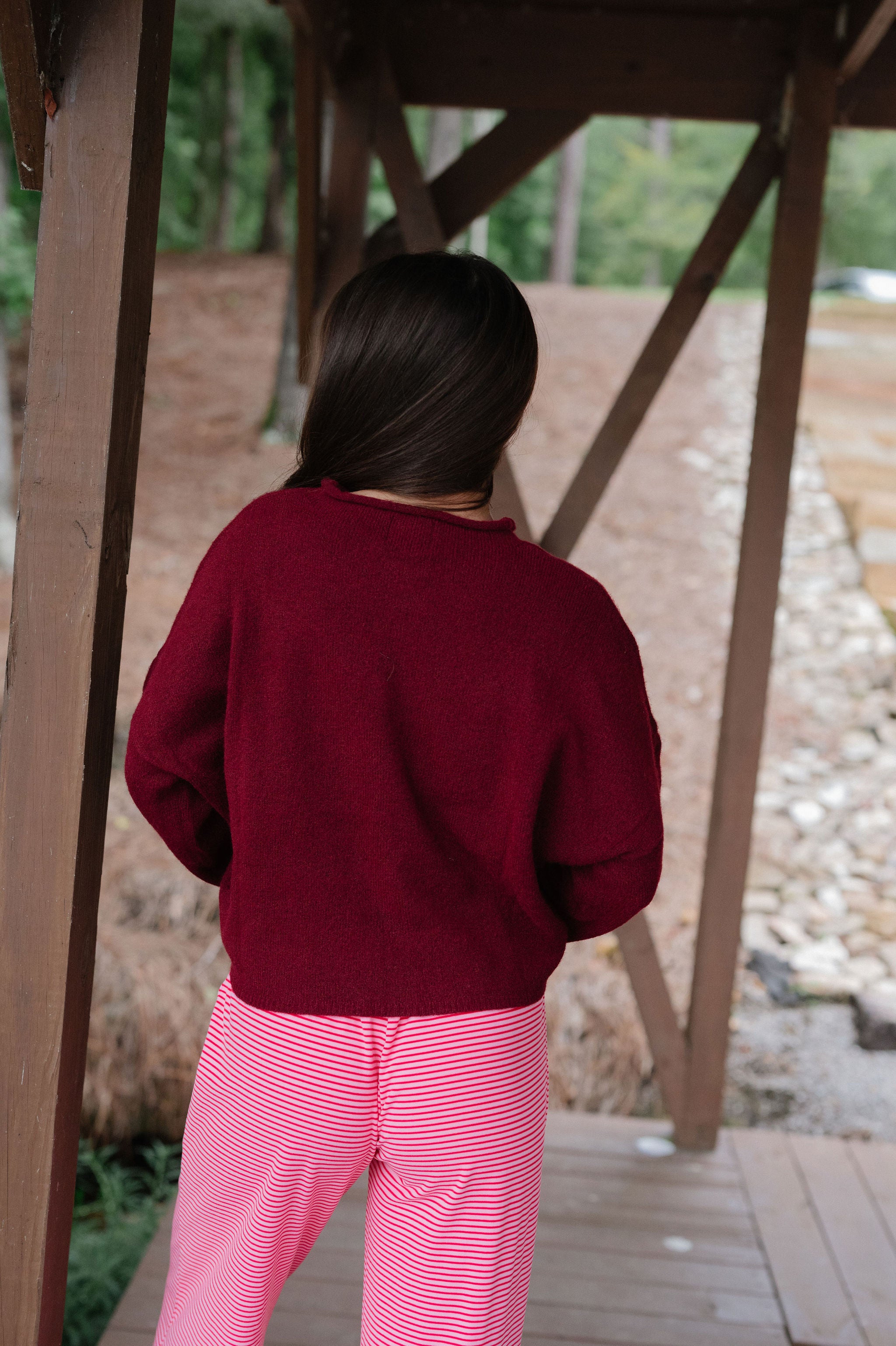 Victoria Cardigan-Wine