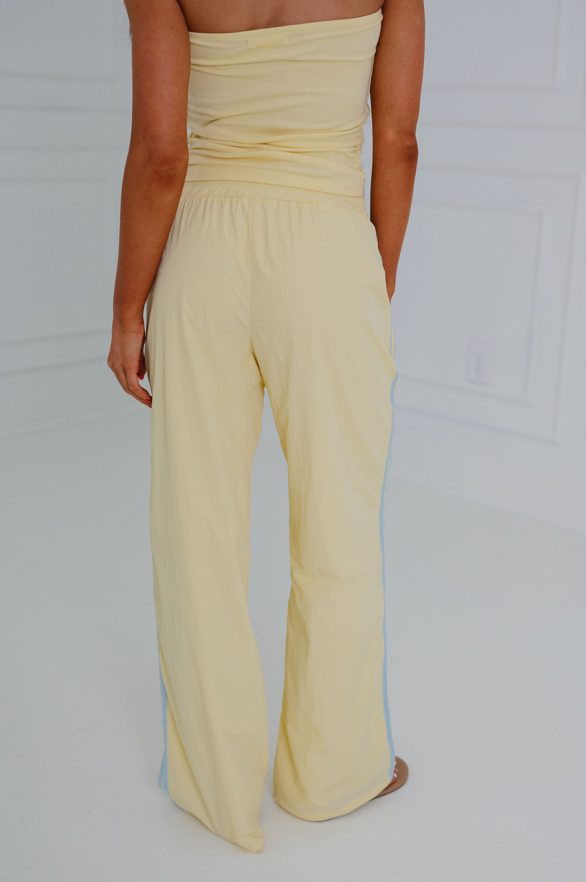 Polleen Track Pants-Light Yellow