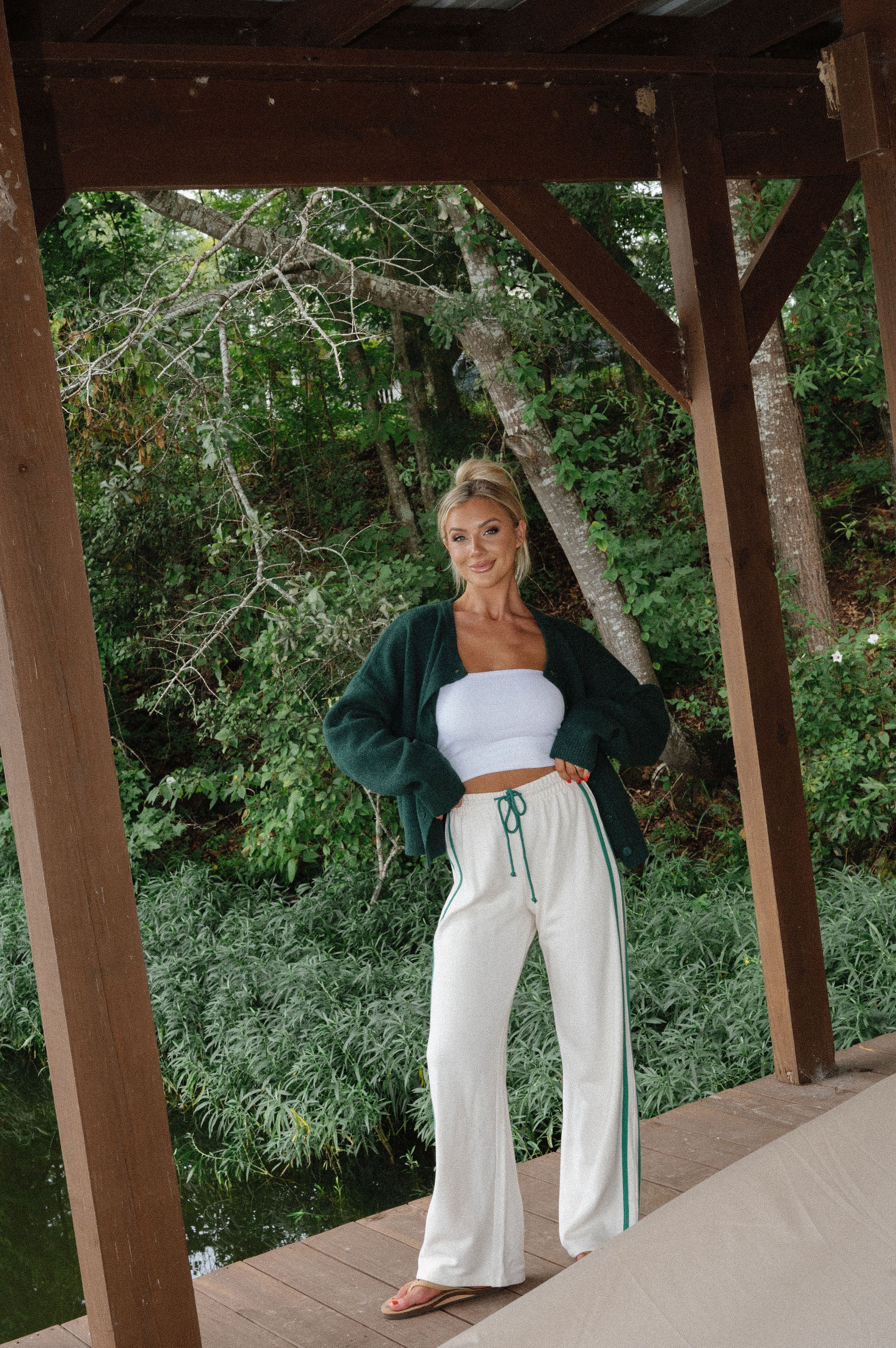 Daily Cardigan- Forest Green