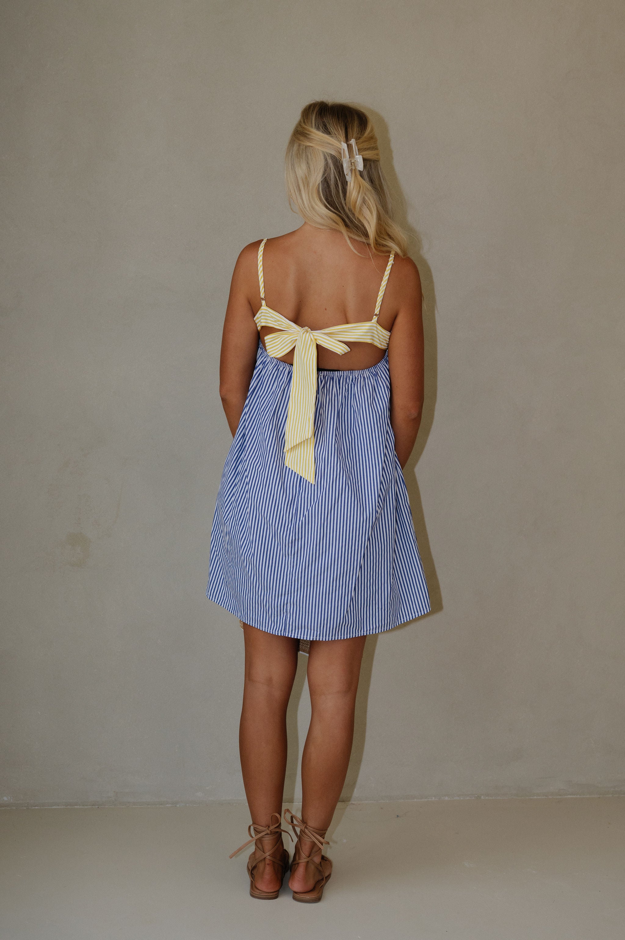 Linnie Babydoll Dress-Blue